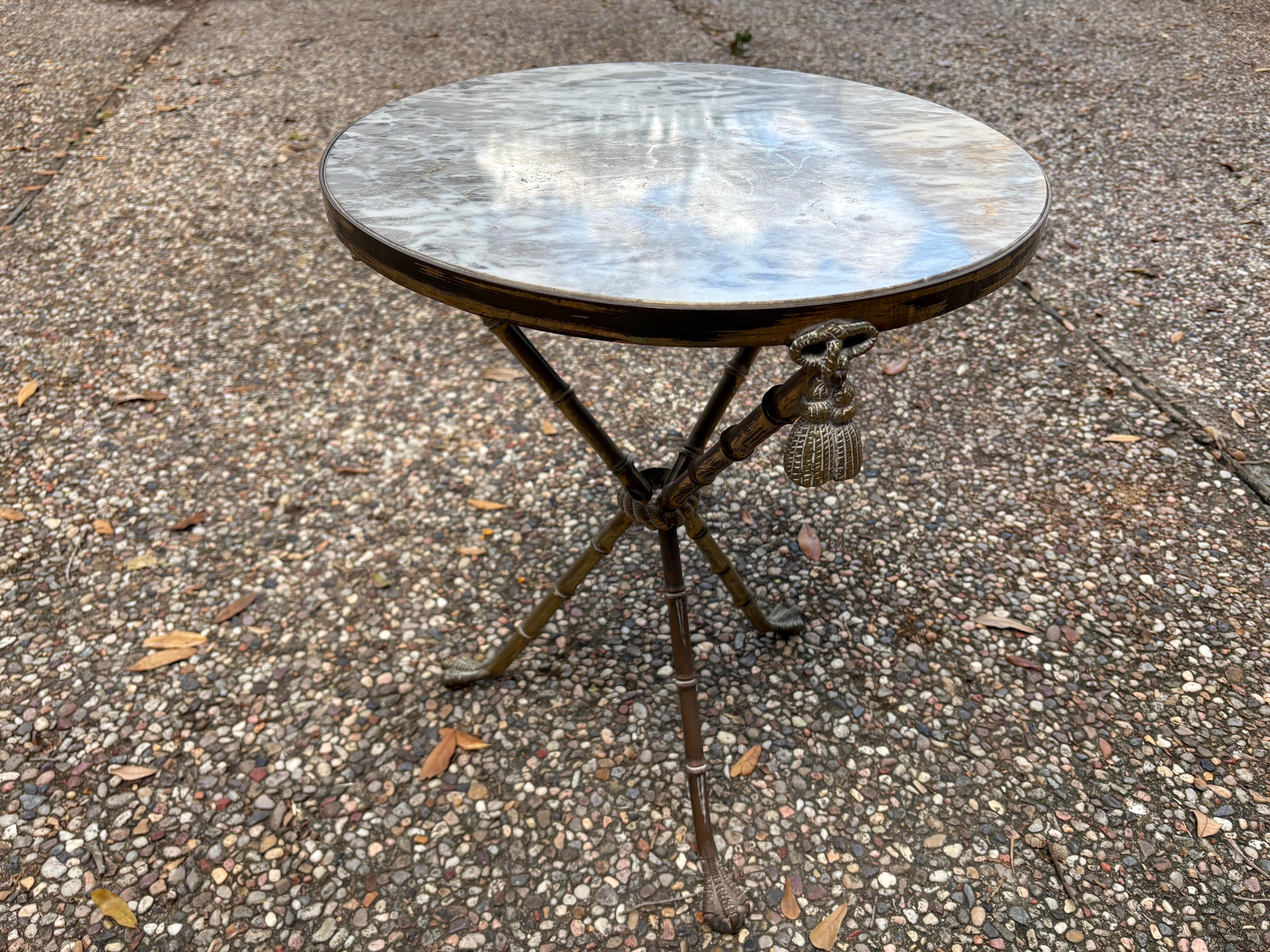 Italian Modern Neoclassical Style Bronze Table For Sale 4