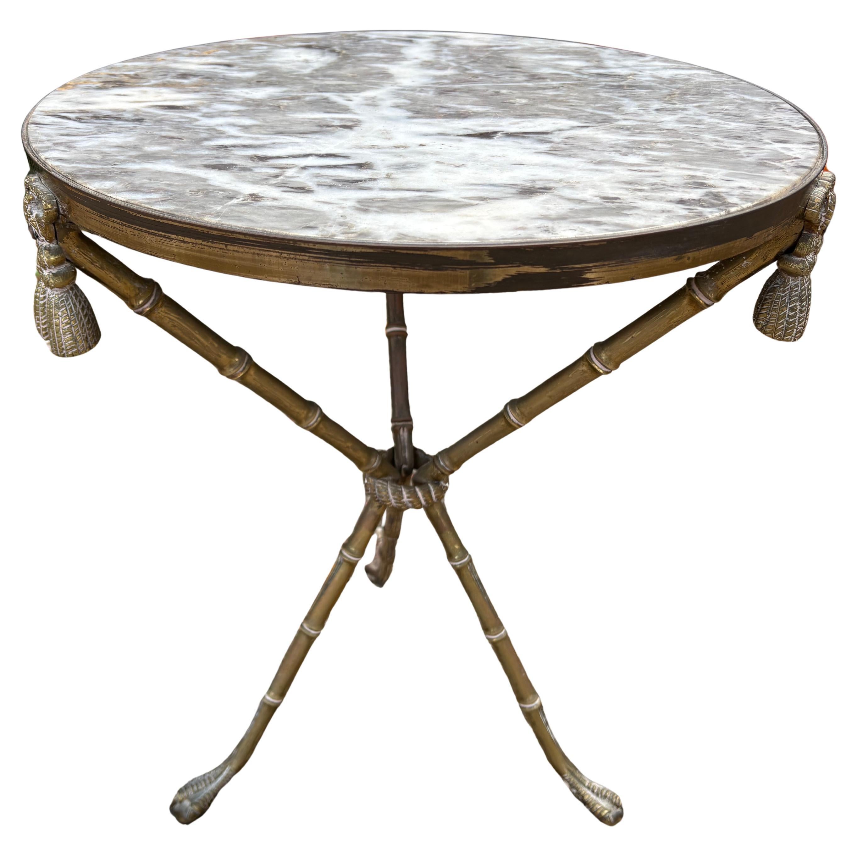Italian Modern Neoclassical Style Bronze Table For Sale