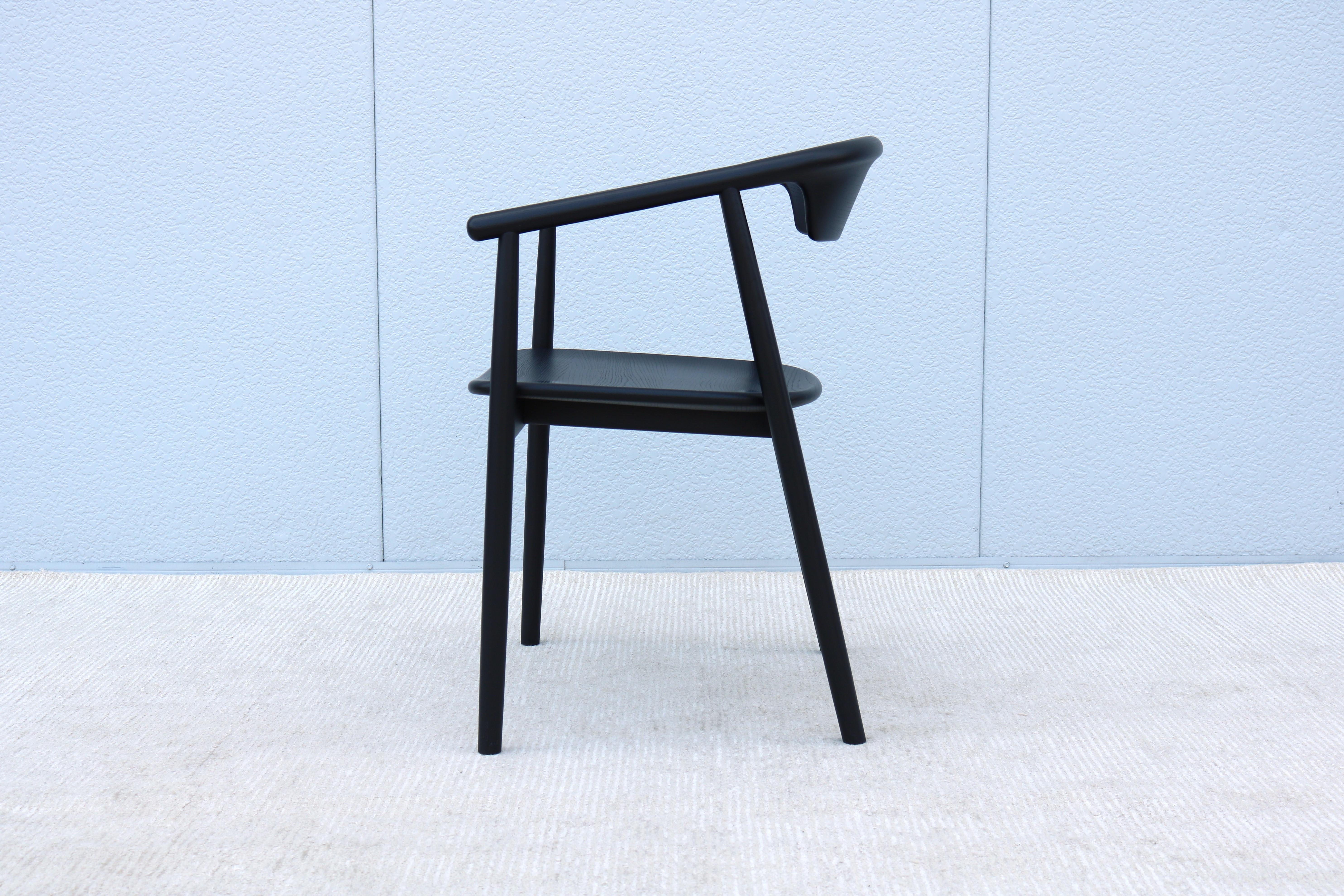 Foster + Partners per Mattiazzi MC 21 Leva Sedia in frassino nero in vendita 3