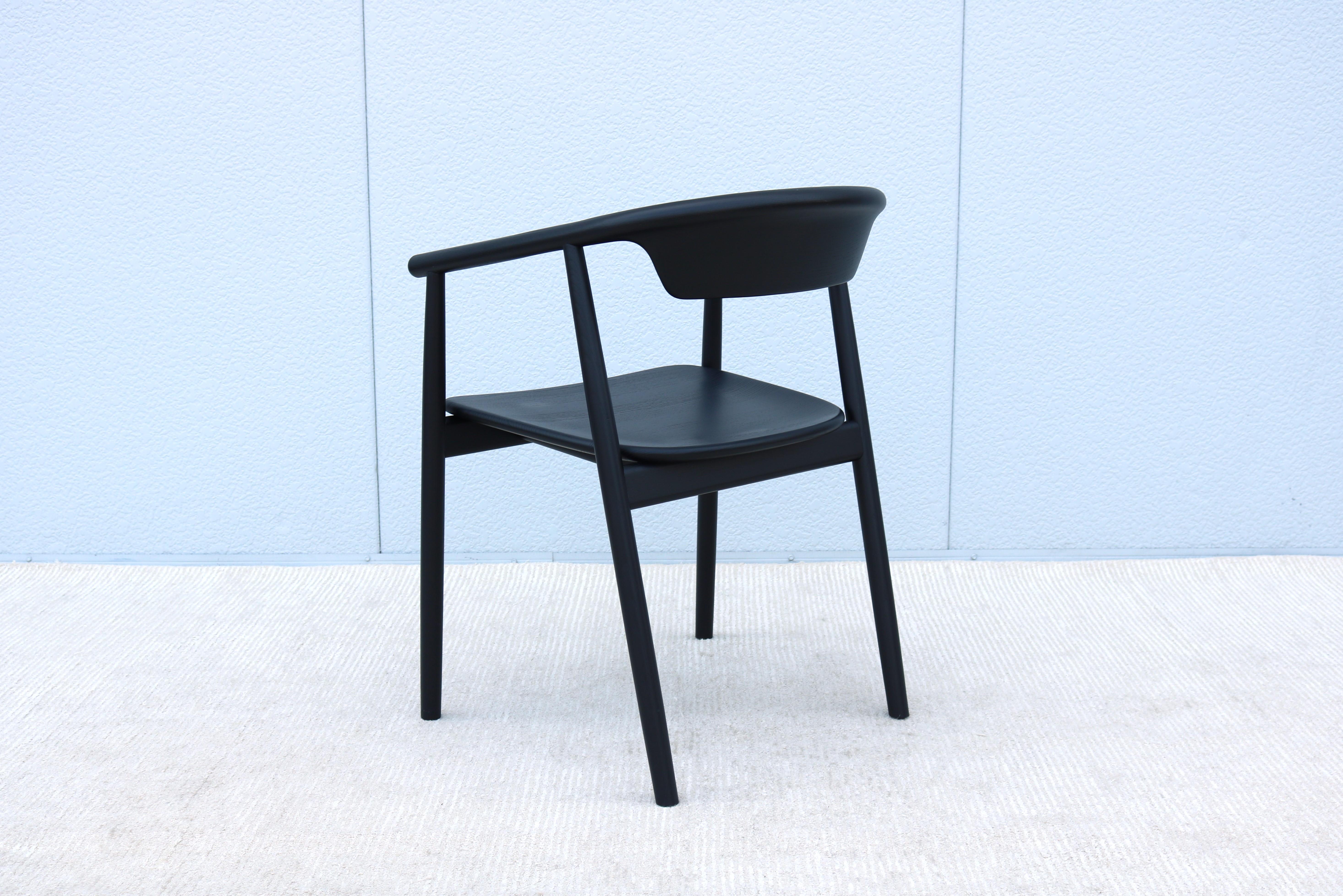 Foster + Partners per Mattiazzi MC 21 Leva Sedia in frassino nero in vendita 4