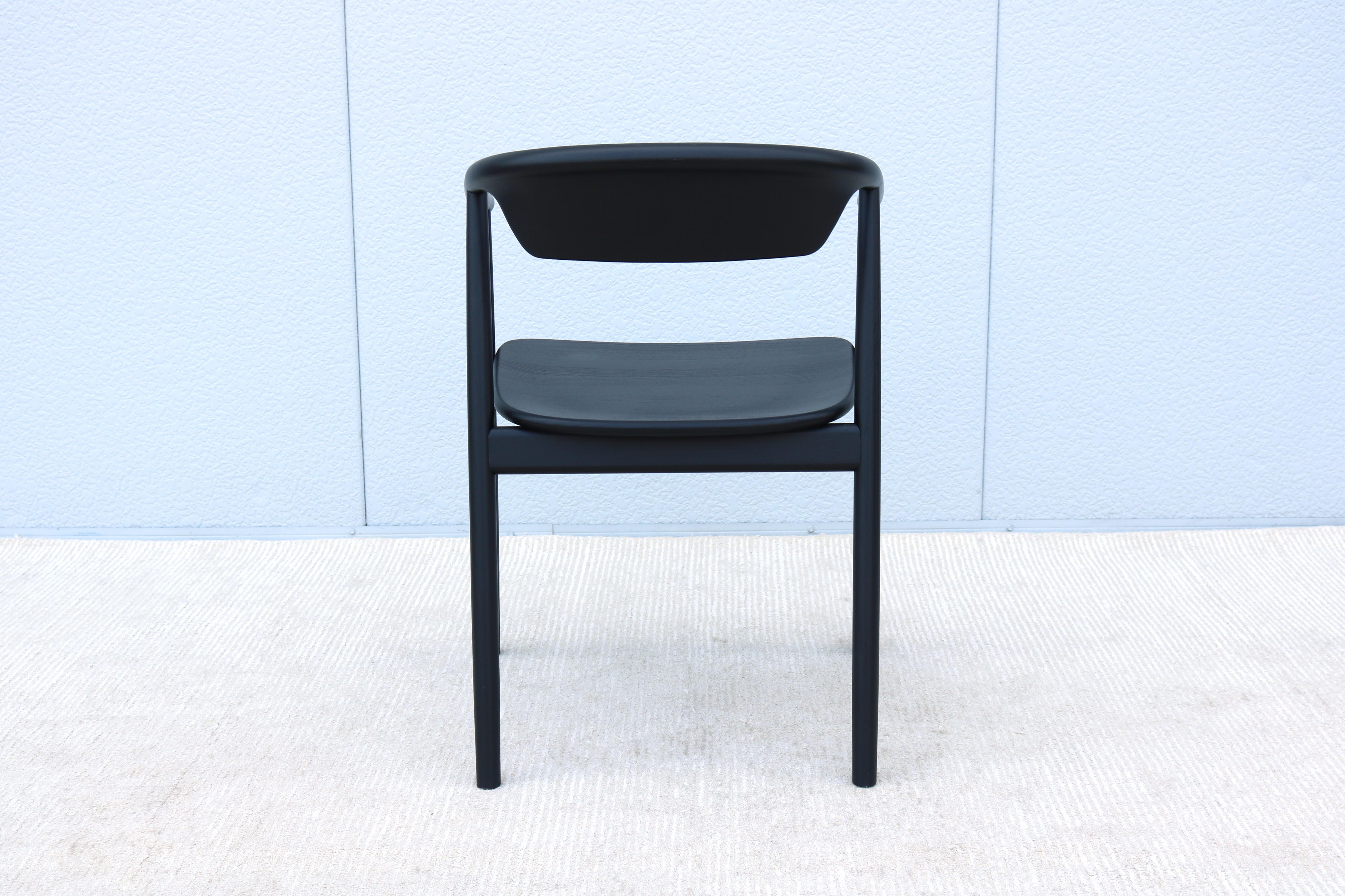 Foster + Partners per Mattiazzi MC 21 Leva Sedia in frassino nero in vendita 5