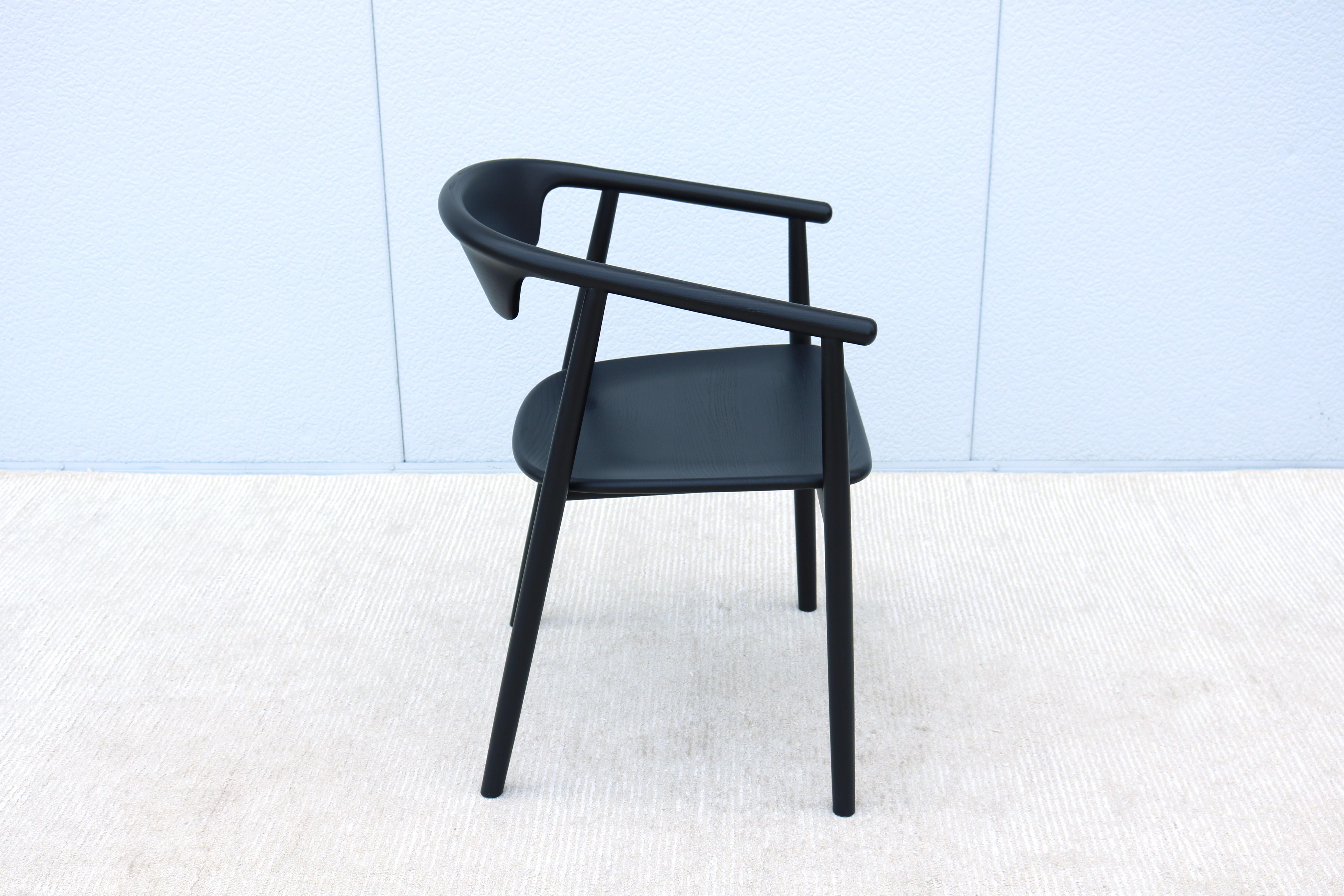 Foster + Partners per Mattiazzi MC 21 Leva Sedia in frassino nero in vendita 8