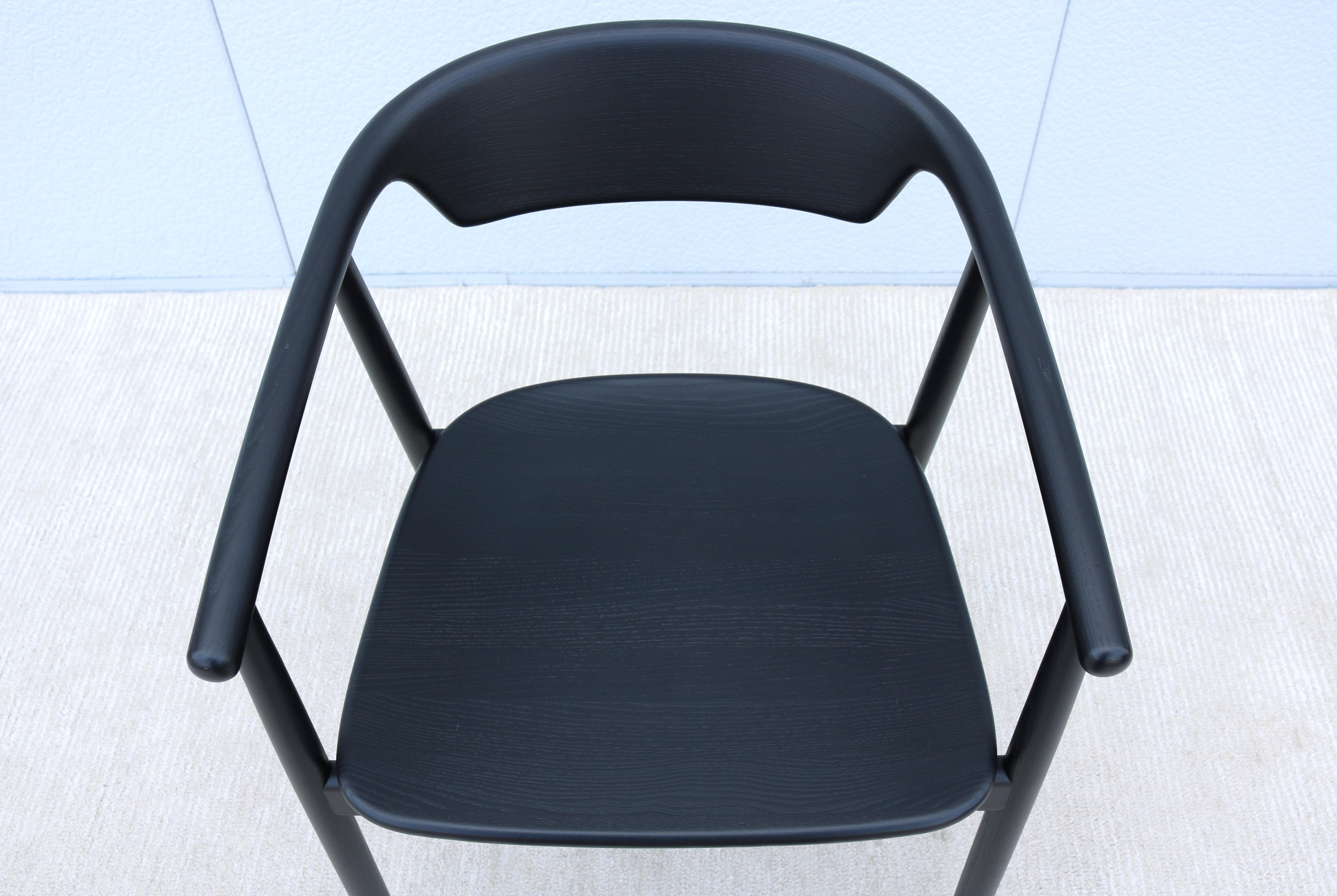 Foster + Partners per Mattiazzi MC 21 Leva Sedia in frassino nero in vendita 9