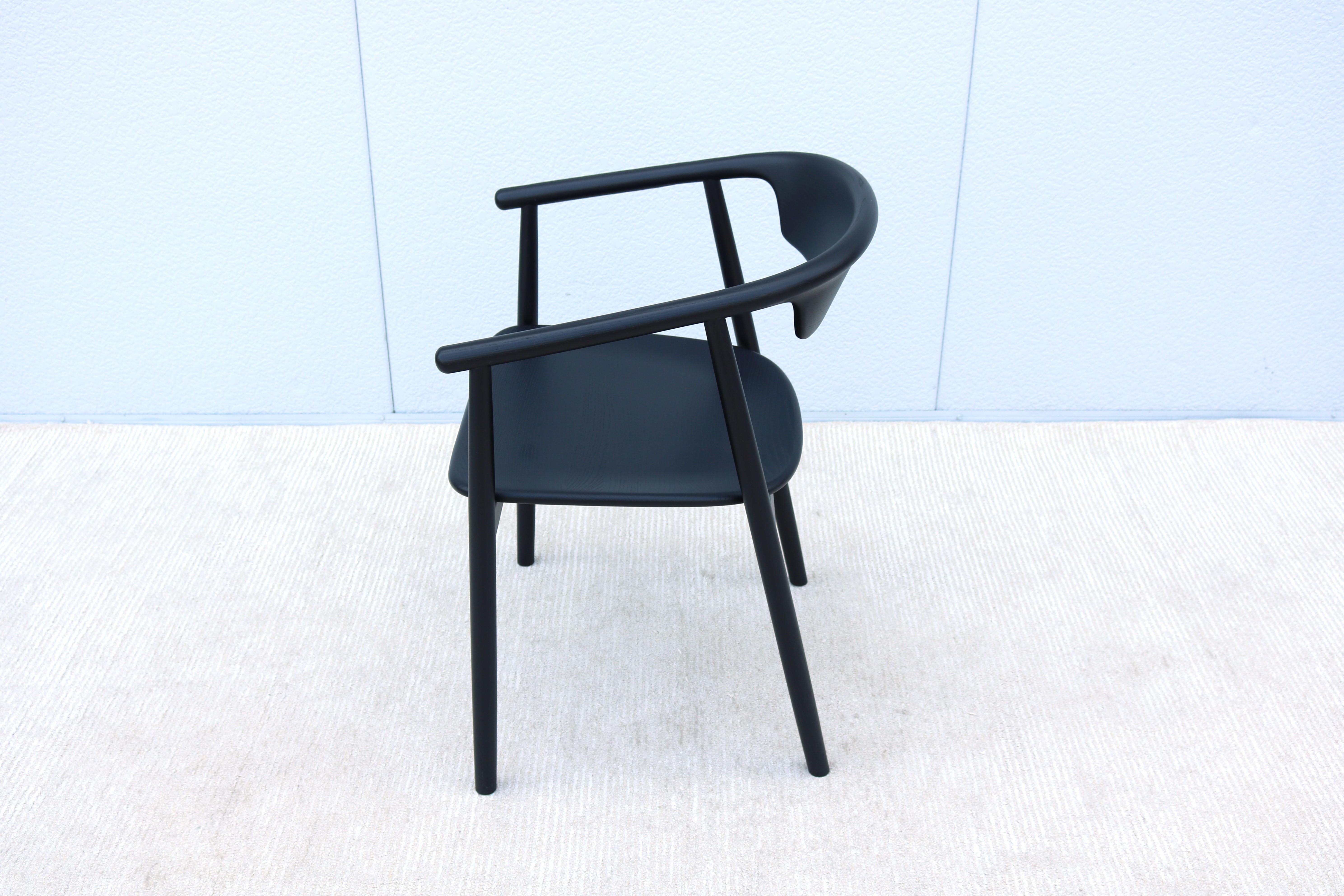Foster + Partners per Mattiazzi MC 21 Leva Sedia in frassino nero in vendita 2