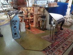 Italian Modern Octagonal Brass Mirror