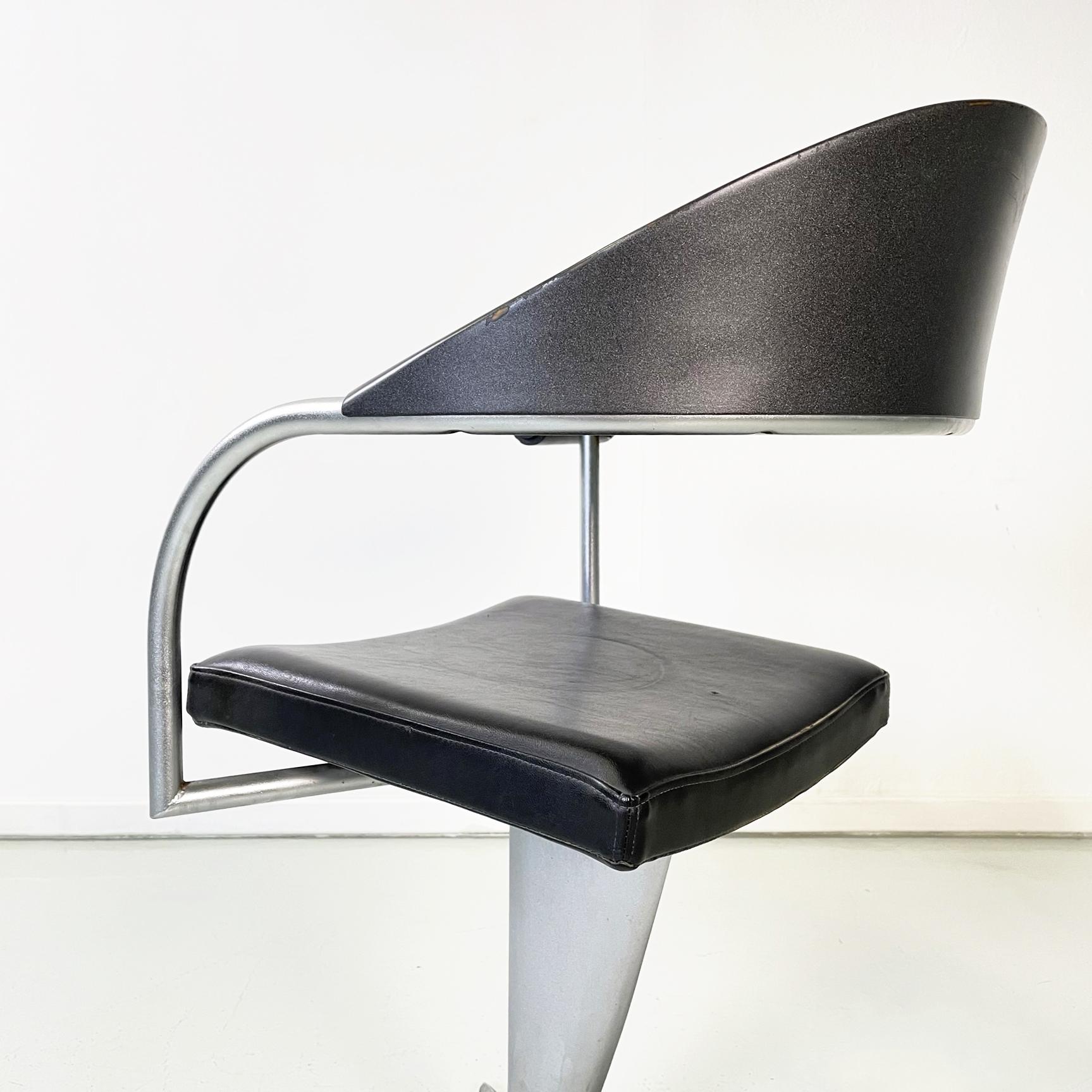Italian Modern Office Techno Barber Chair by Philippe Starck Maleletti, 1990s 6