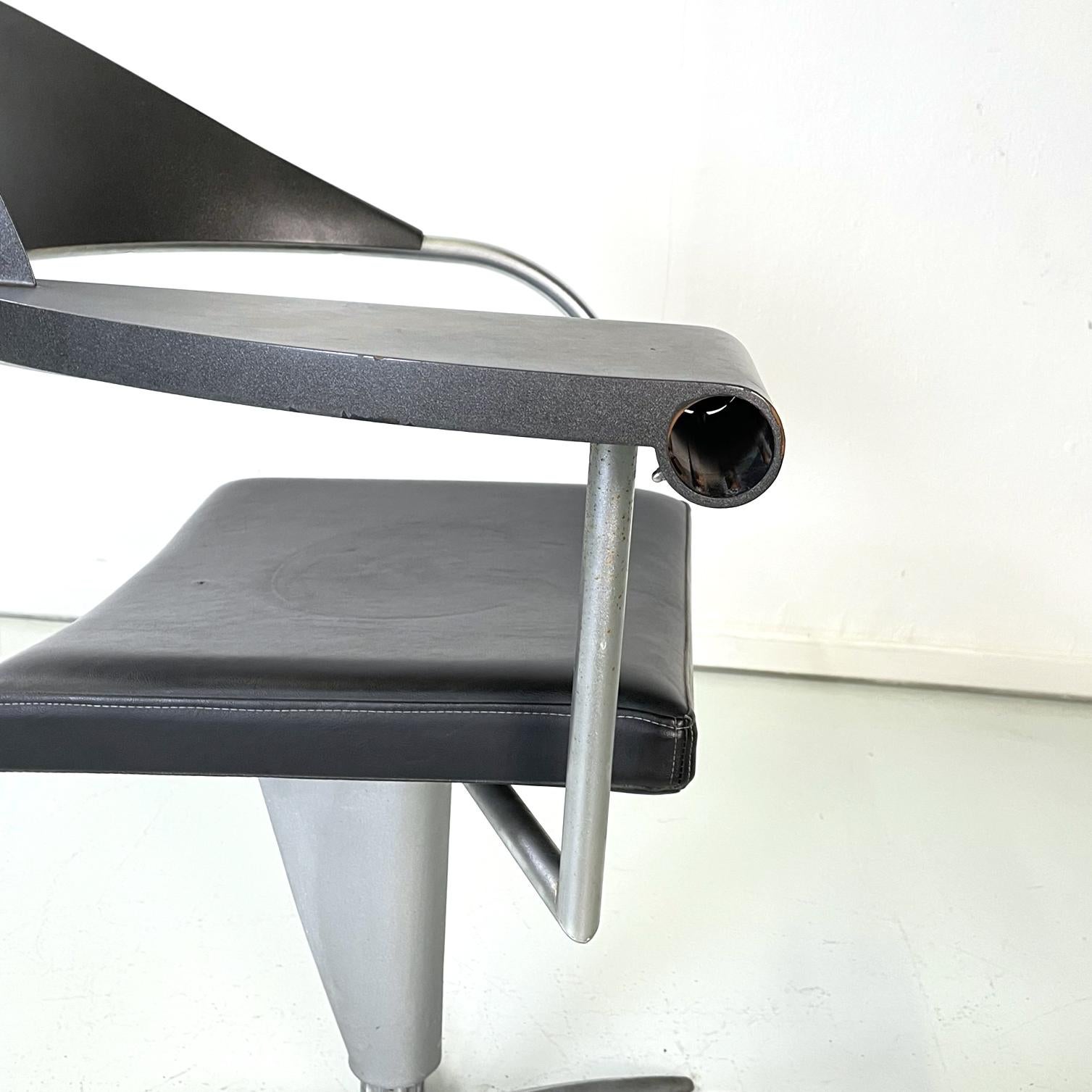 Italian Modern Office Techno Barber Chair by Philippe Starck Maleletti, 1990s 9