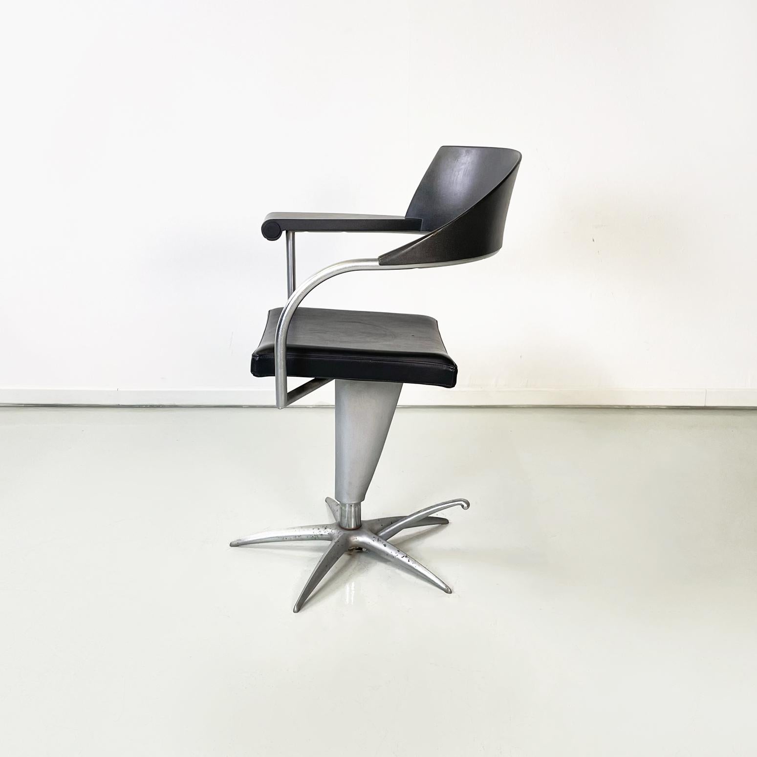 Late 20th Century Italian Modern Office Techno Barber Chair by Philippe Starck Maleletti, 1990s