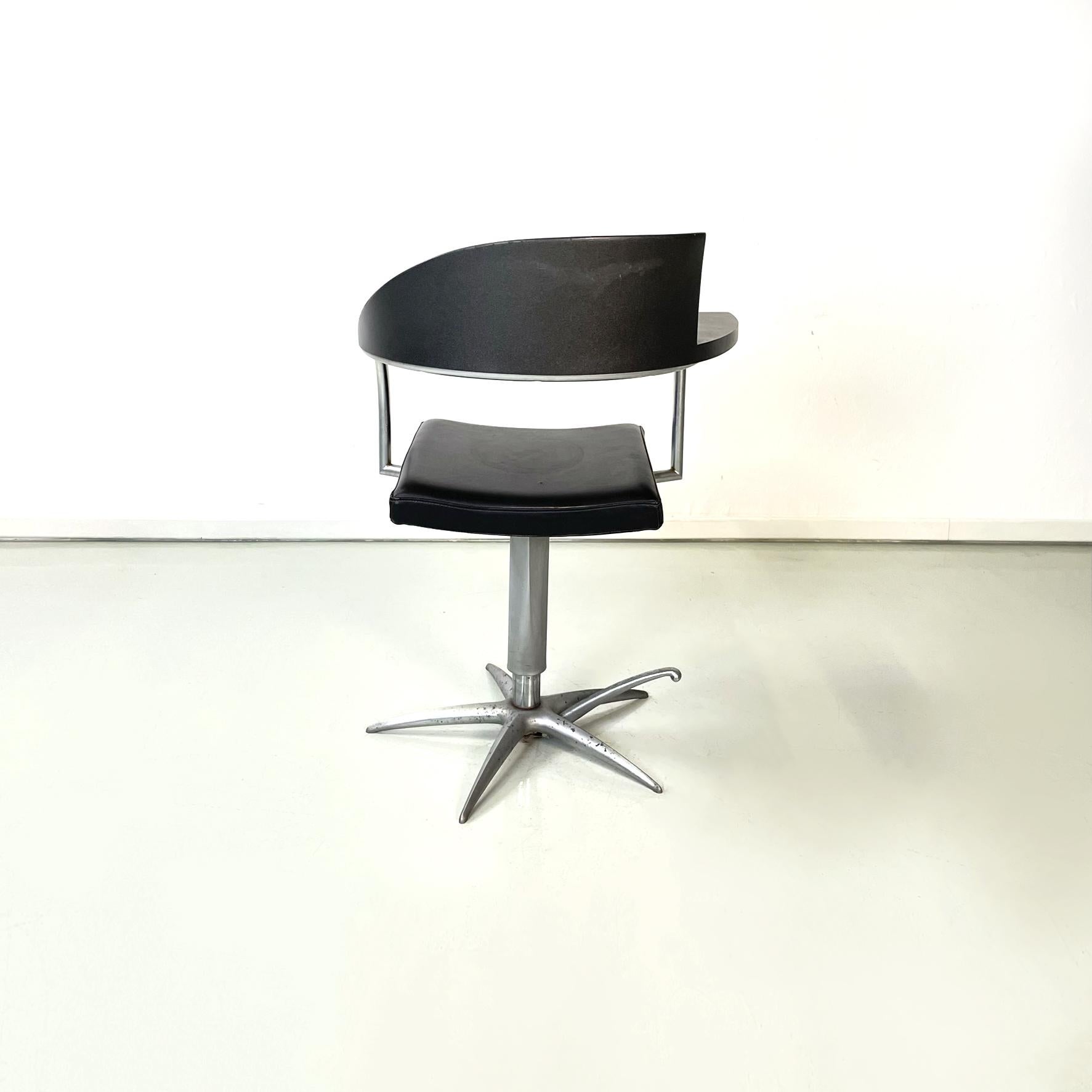 Italian Modern Office Techno Barber Chair by Philippe Starck Maleletti, 1990s 1