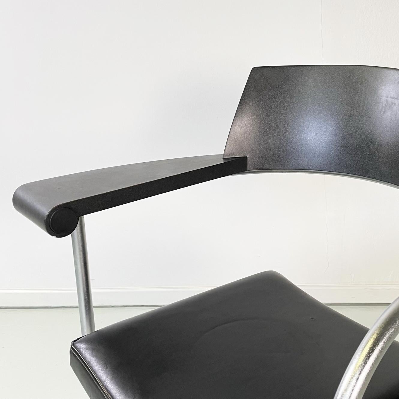 Italian Modern Office Techno Barber Chair by Philippe Starck Maleletti, 1990s 4