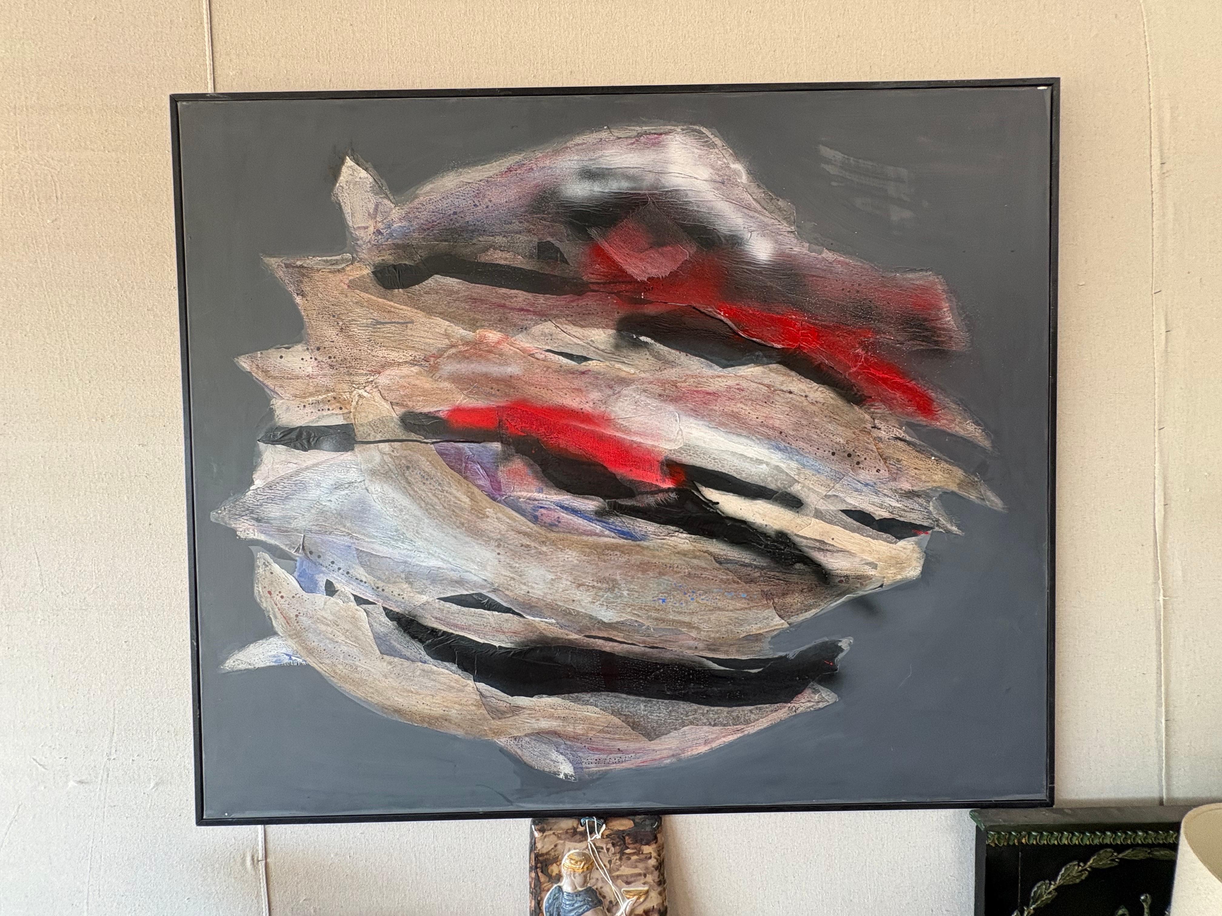 Italian Modern Oil on Canvas by Fausta Dossi (Expressionismus) im Angebot