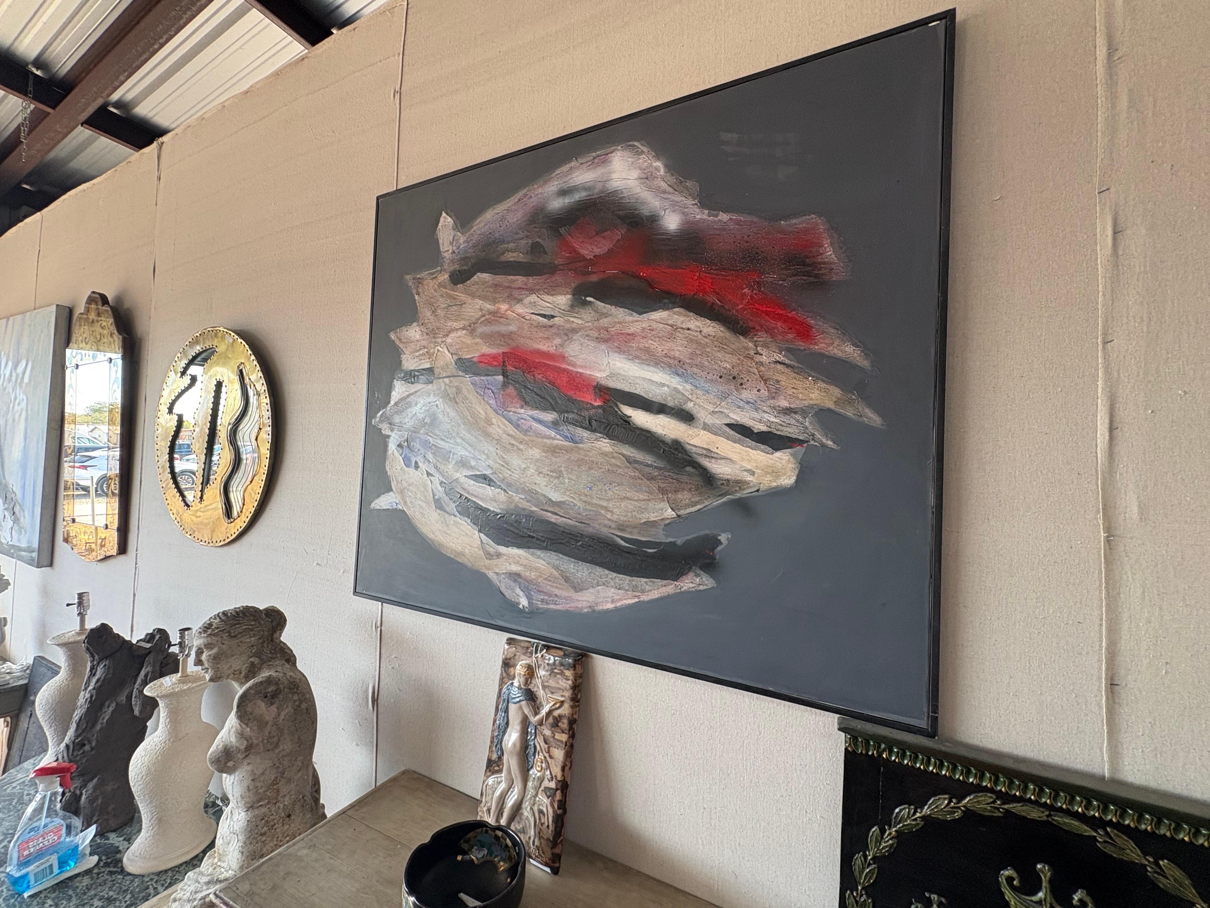 Italian Modern Oil on Canvas by Fausta Dossi im Zustand „Gut“ im Angebot in Houston, TX