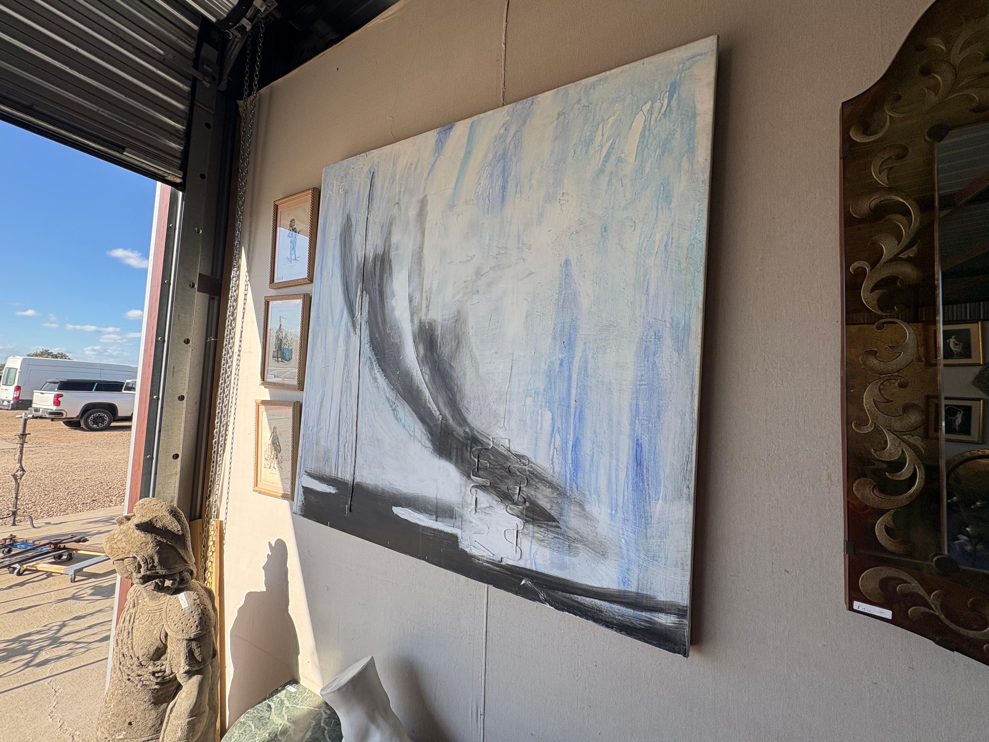 Italienische Moderne Öl auf Leinwand von Fausta Dossi im Angebot 1