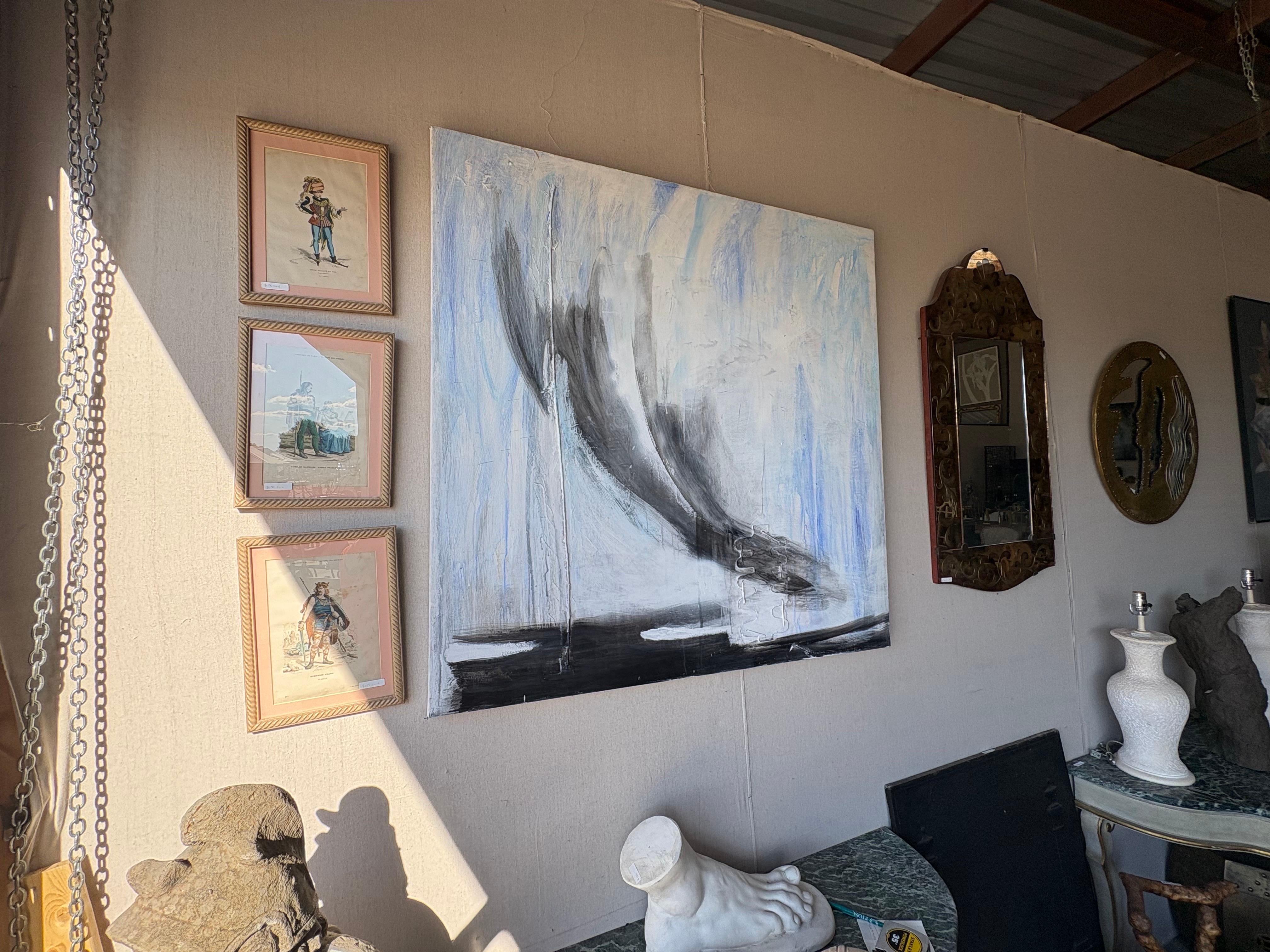 Italienische Moderne Öl auf Leinwand von Fausta Dossi im Angebot 3