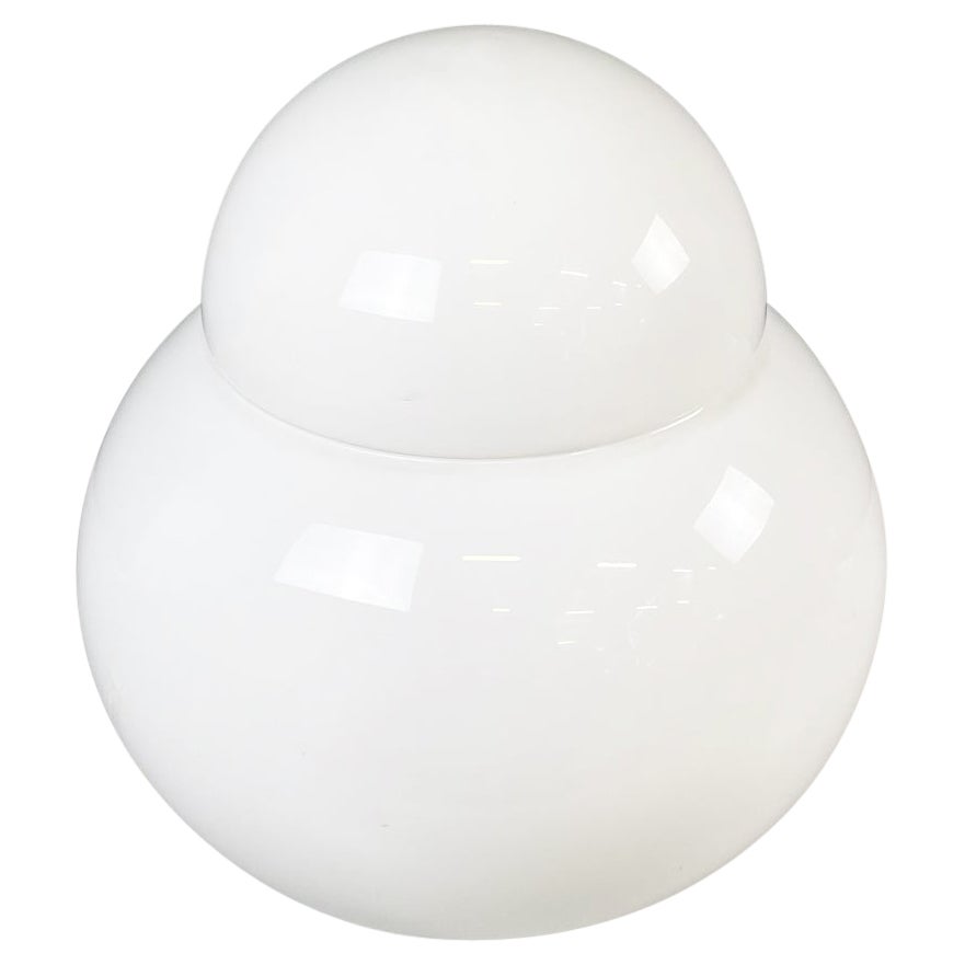 Italian Modern Opaline Glass Table Lamp Daruma by Asti for Fontana Arte, 1970s