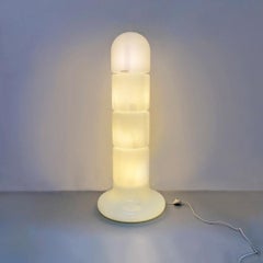 Italian Modern Opaline Glass Zea Floor Lamp by by Salocchi for Lumenform, 1970s