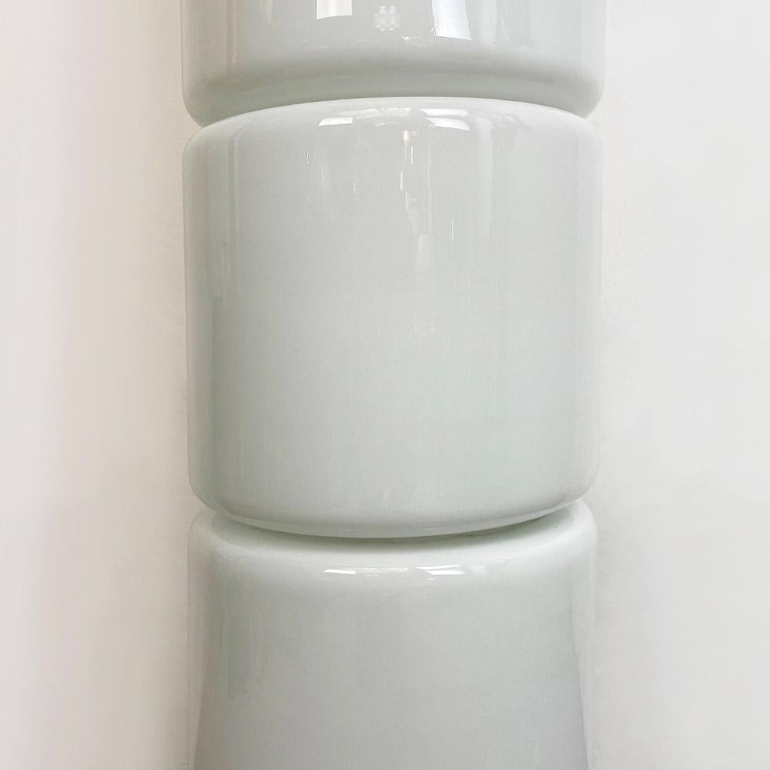 Italian Modern Opaline Glass Zea Floor Lamp by by Salocchi for Lumenform, 1970s For Sale 2