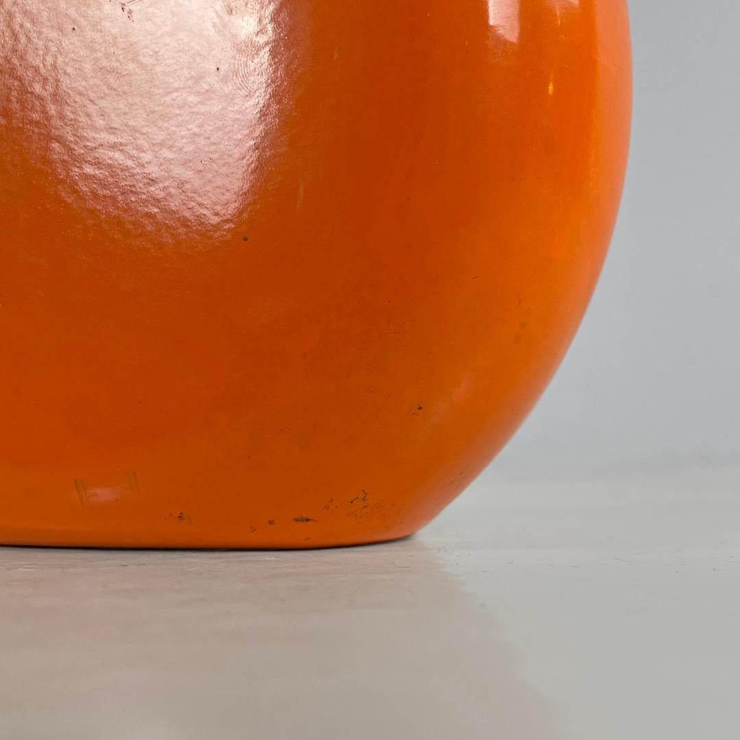 Italian modern orange and silver bottle Cremidea Amaretto by F.lli Beccaro 1970s 8