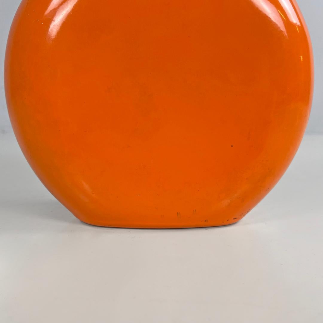 Italian modern orange and silver bottle Cremidea Amaretto by F.lli Beccaro 1970s 9