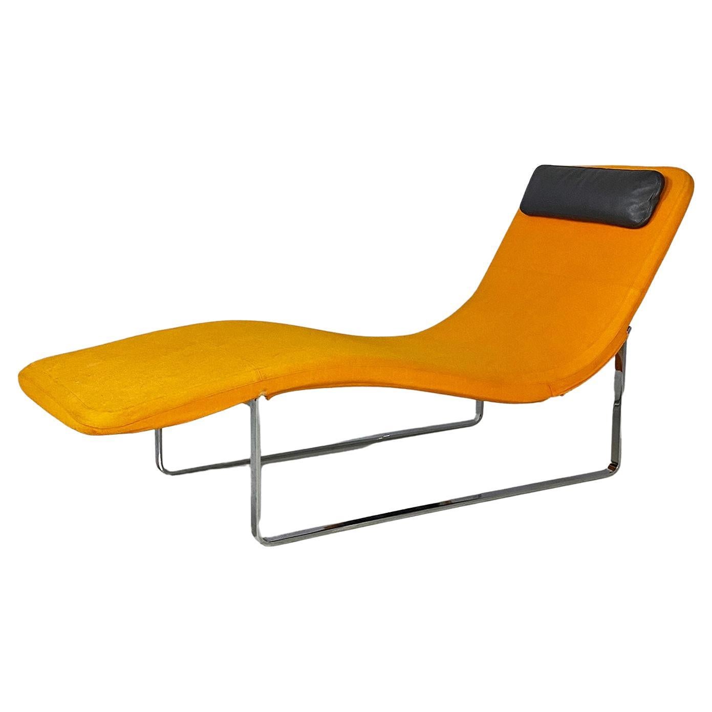 Italian modern orange Landscape chaise lounge, Jeffrey Bernett, B&B Italia, 1999