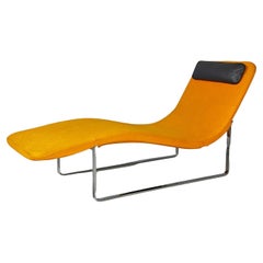 Chaise lounge moderna italiana Landscape arancione, Jeffrey Bernett, B&B Italia, 1999
