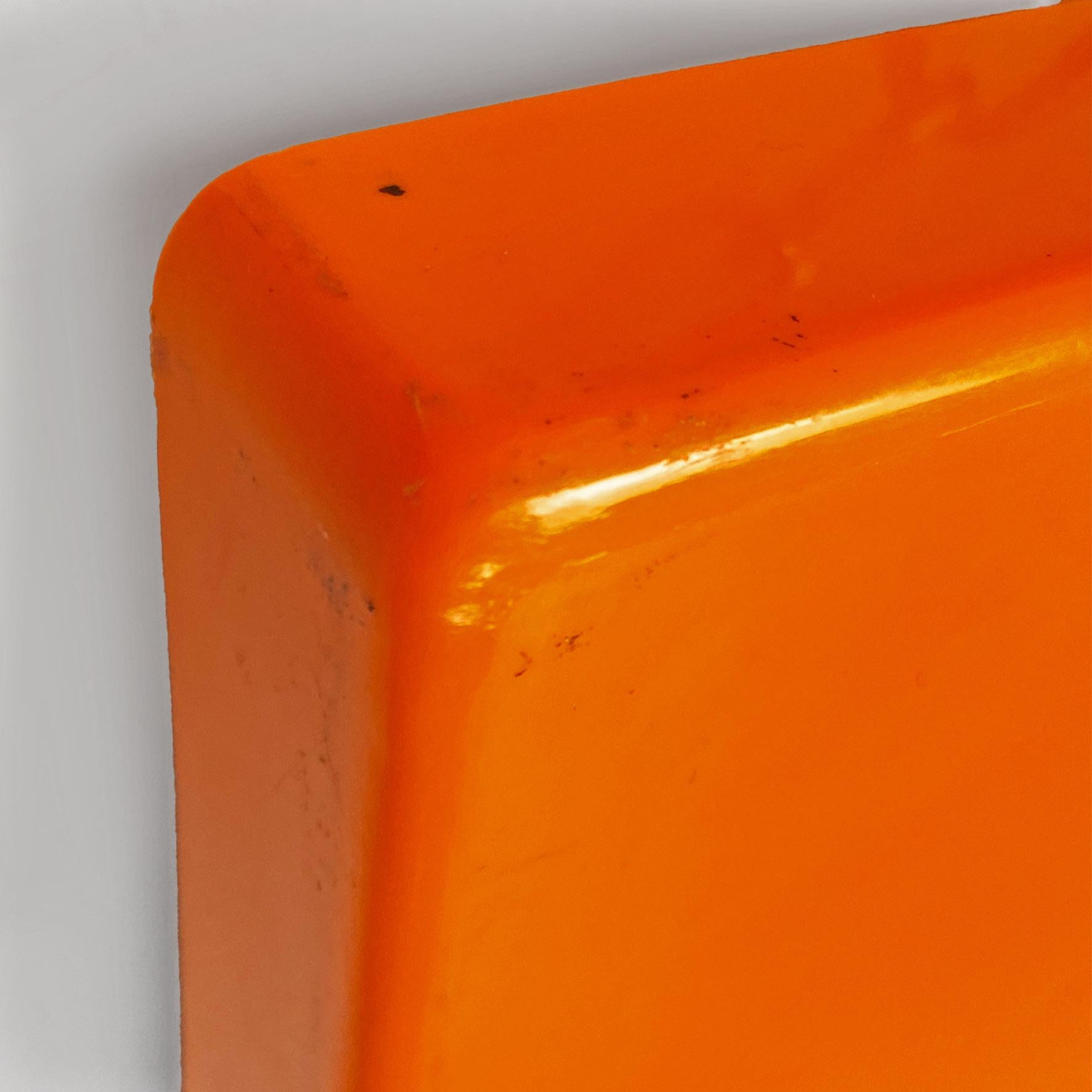 Estantería moderna italiana de plástico naranja de Marcello Siard para Kartell, años 70 en venta 3