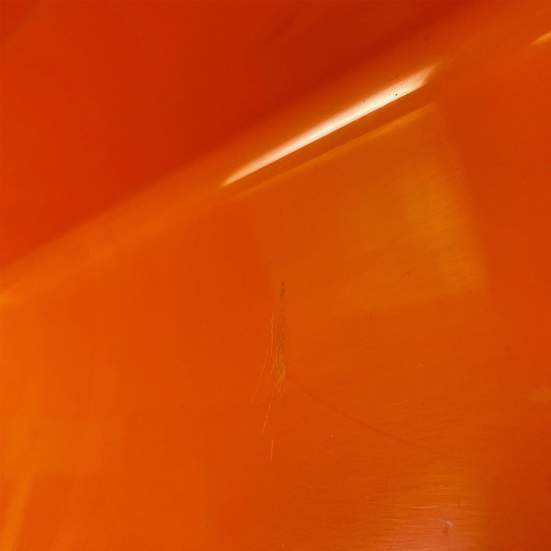 Estantería moderna italiana de plástico naranja de Marcello Siard para Kartell, años 70 en venta 4