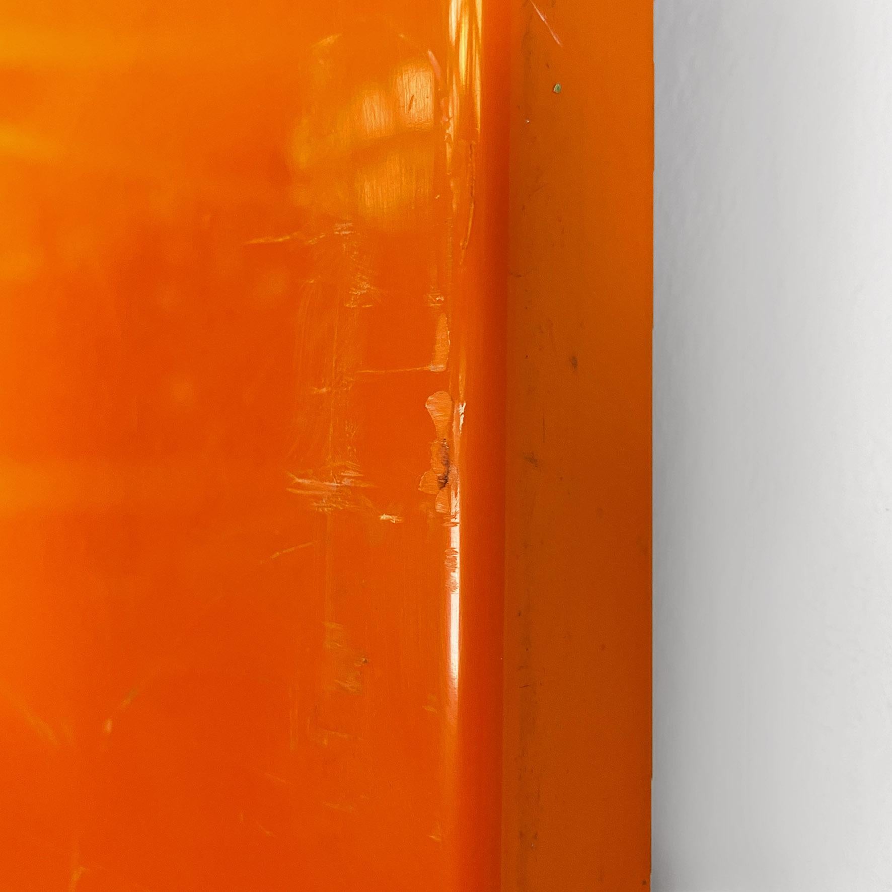 Estantería moderna italiana de plástico naranja de Marcello Siard para Kartell, años 70 en venta 6