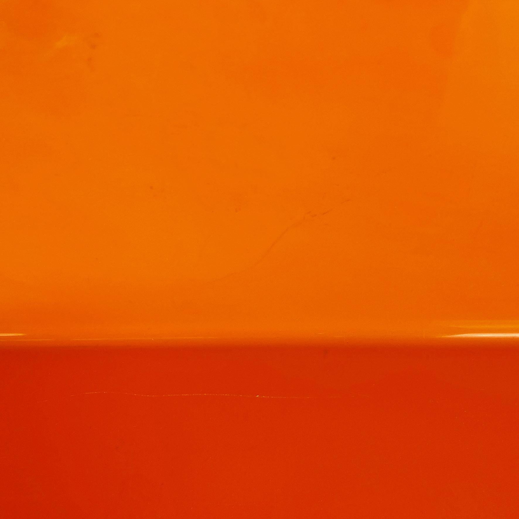 Estantería moderna italiana de plástico naranja de Marcello Siard para Kartell, años 70 en venta 1