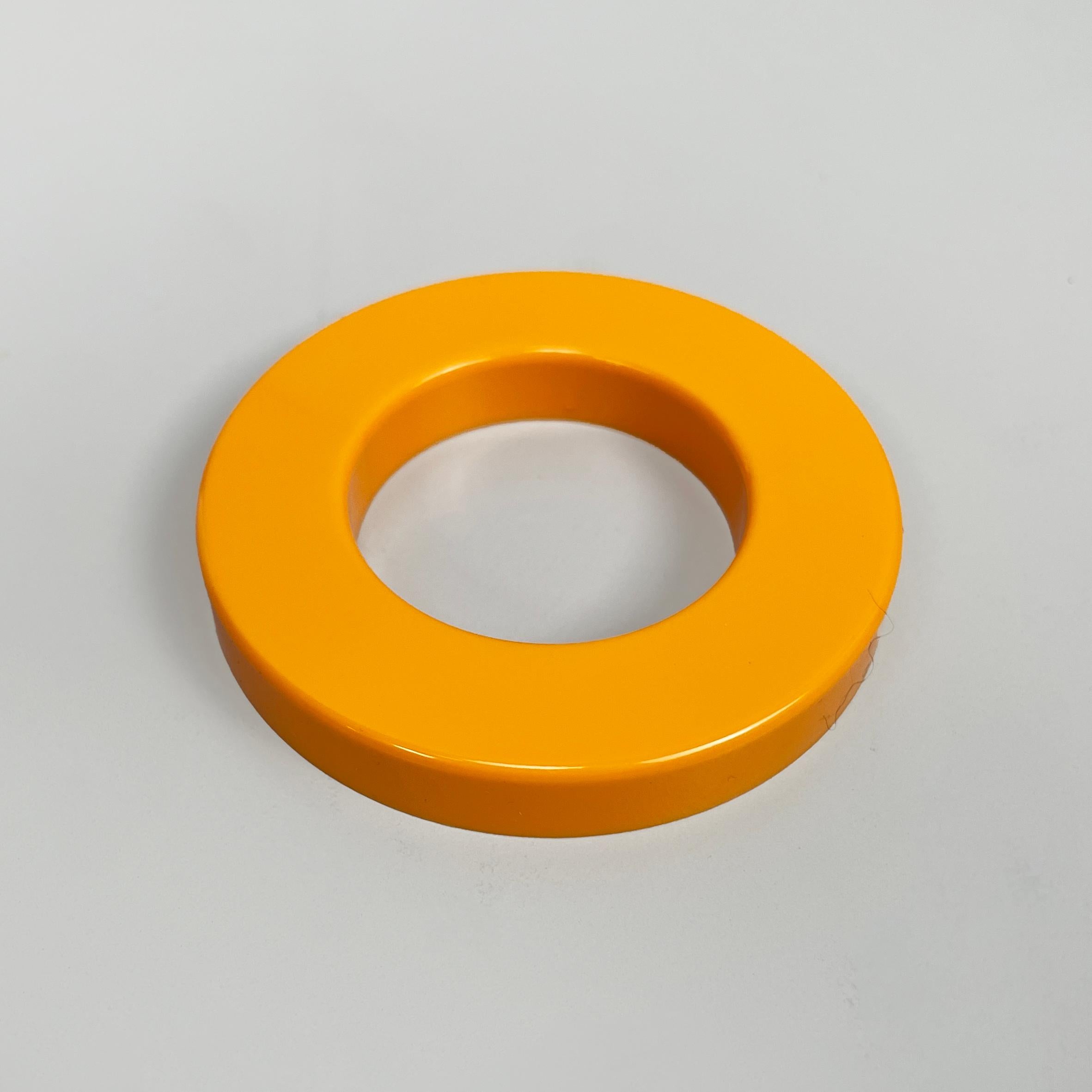 Contemporary Italian modern orange rings for perpetual wall calendar by Ring A Date 2020 For Sale