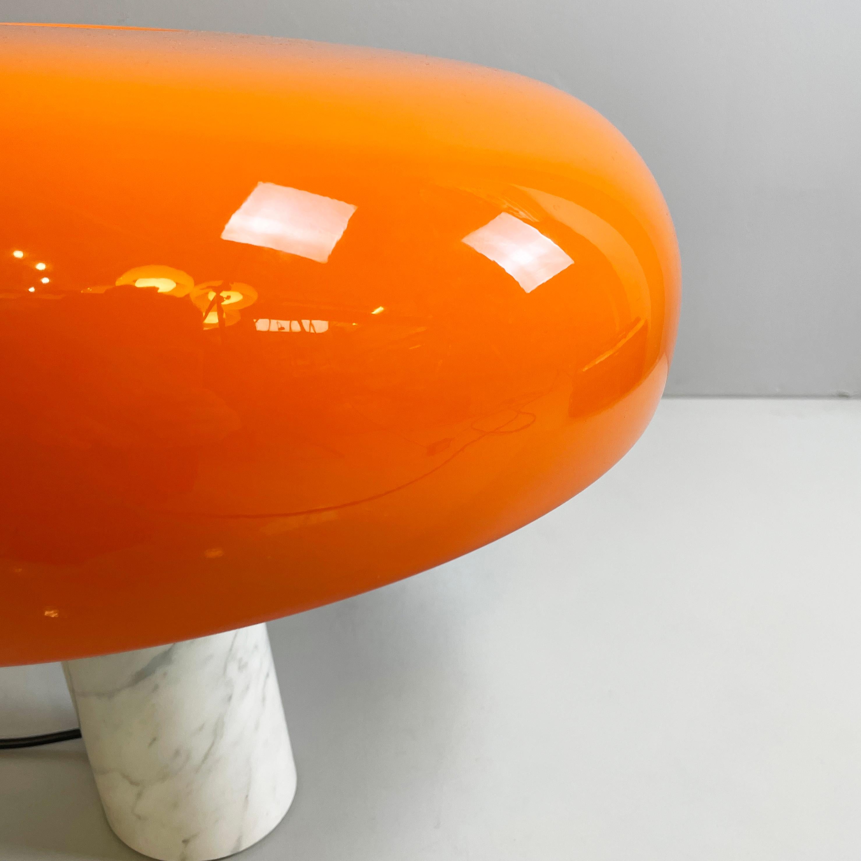 Italian modern orange table lamp Snoopy by Castiglioni brothers for Flos, 2020 7