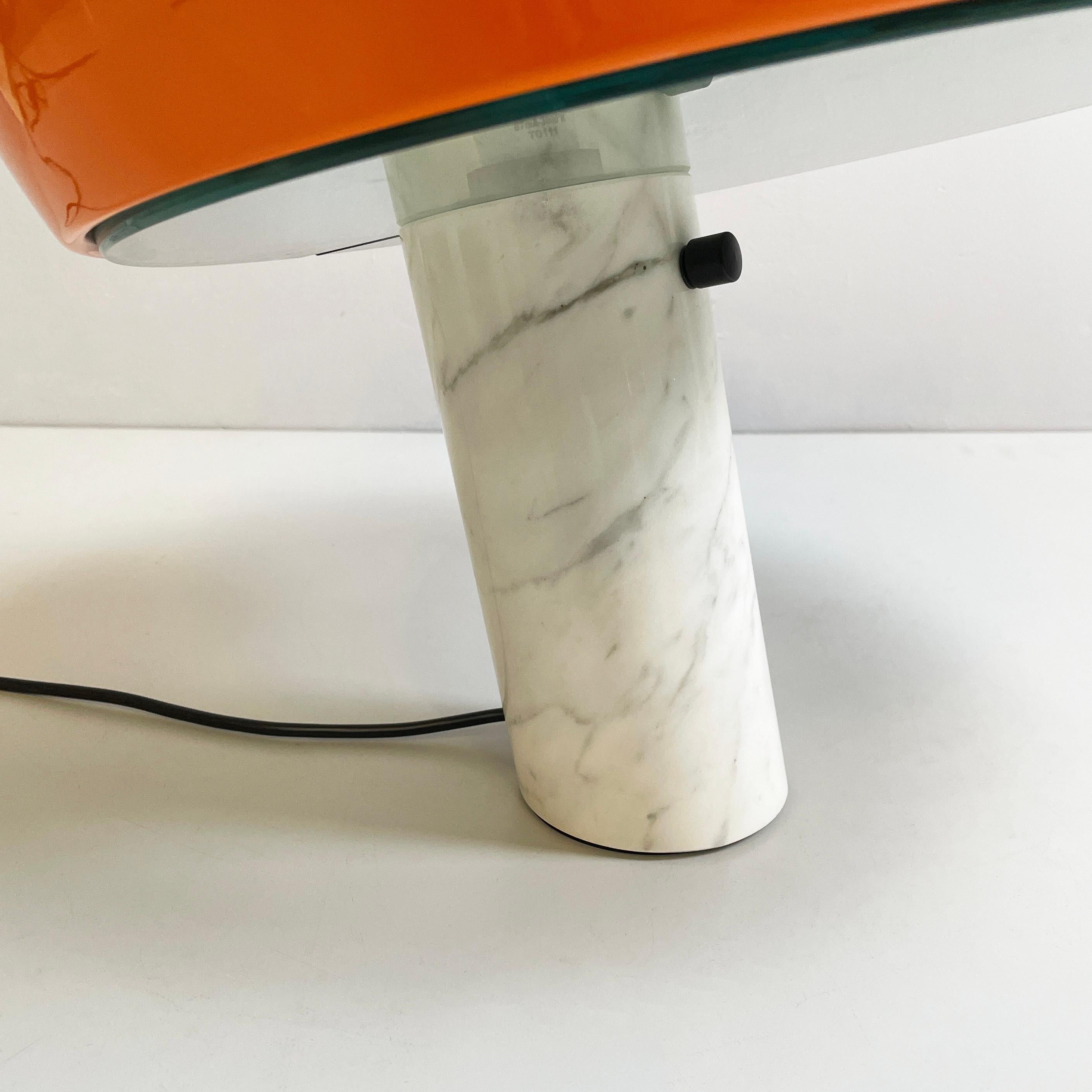 Italian modern orange table lamp Snoopy by Castiglioni brothers for Flos, 2020 10