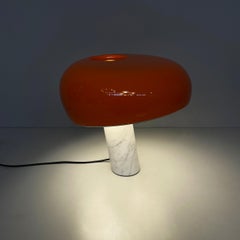 Italian modern orange table lamp Snoopy by Castiglioni brothers for Flos, 2020