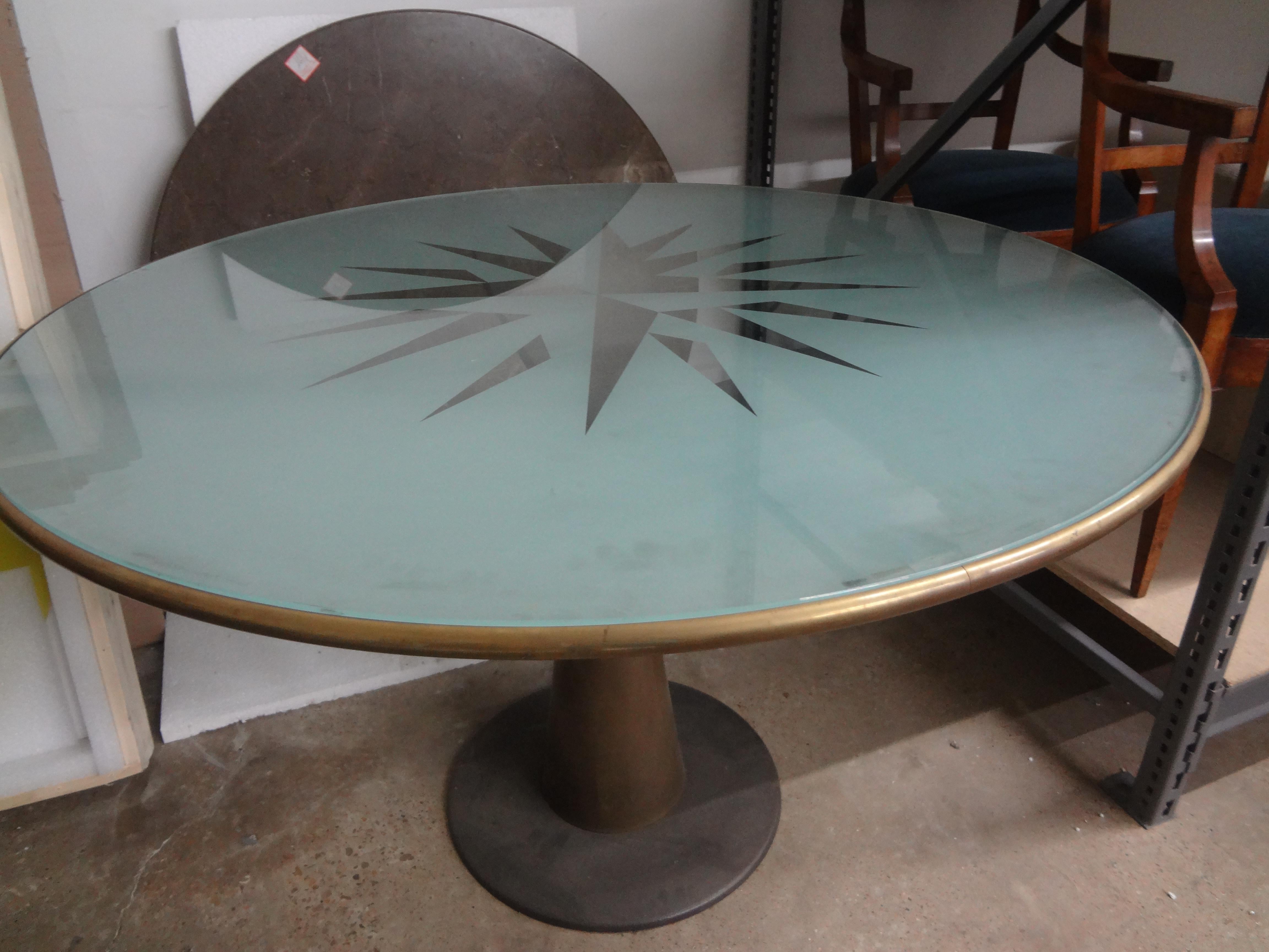 Italian Modern Oscar Tusquets Astrolabio Center Table For Sale 5