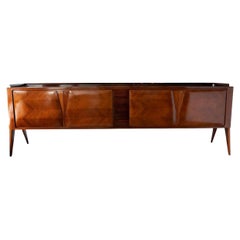 Italian Modern Palisander 4 Door Credenza, Ico Parisi