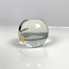 Italian modern paperweight by V. Nason & C. in transparent Murano glass, 1990s