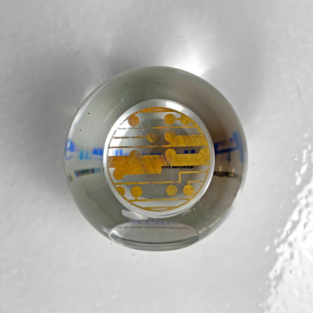 Italian modern paperweight by V. Nason & C. in transparent Murano glass, 1990s For Sale 1