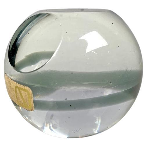 Italian modern paperweight by V. Nason & C. in transparent Murano glass, 1990s