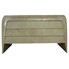 Italian Modern Parchment Chest, Sideboard Or Commode