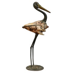 Italian Modern Pelican Sculpture by Gabriella Binazzi