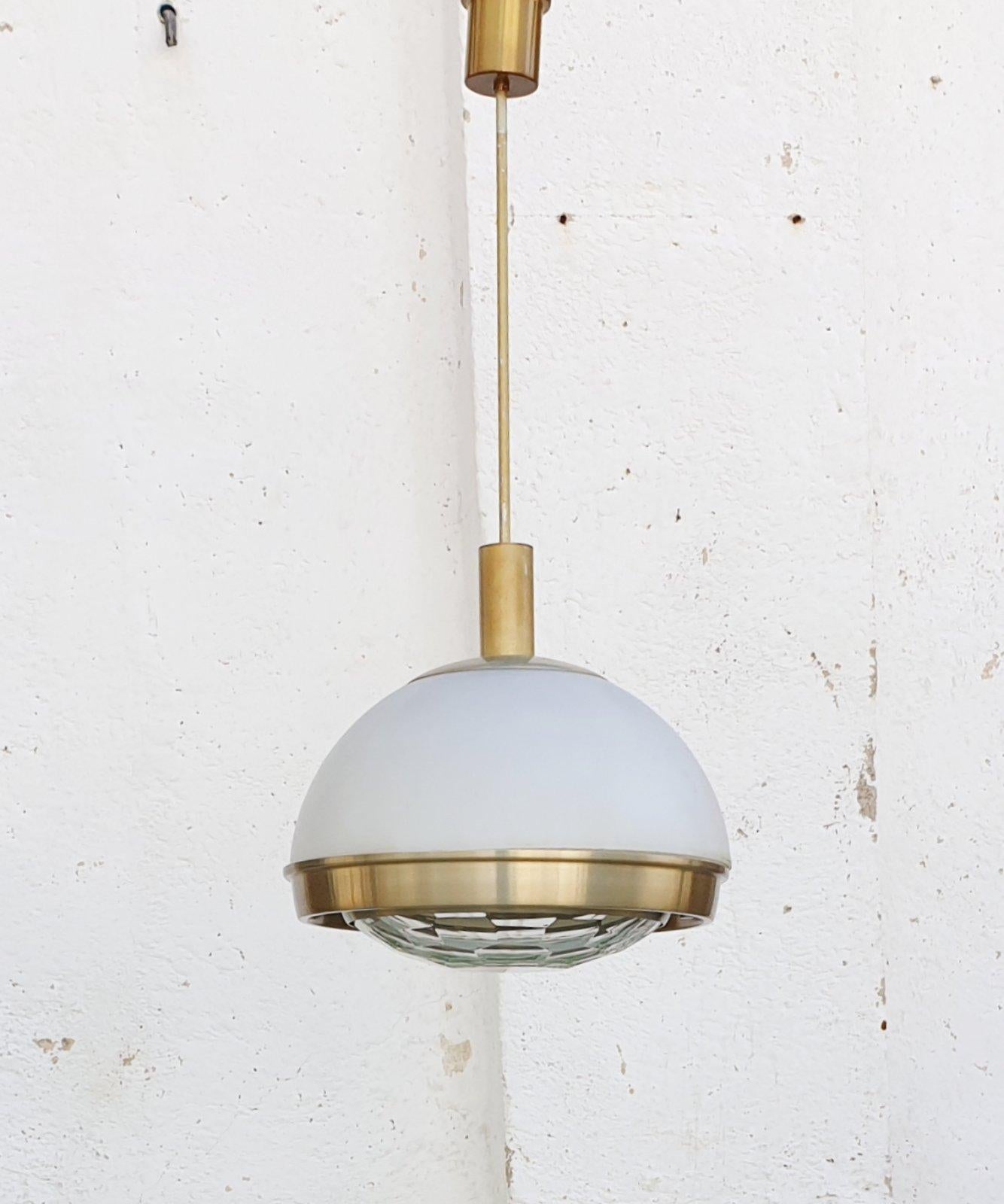 Italian Modern Pendant Lamp by Pia Giudetti Crippa for Lumi, Italy 60s For Sale 1