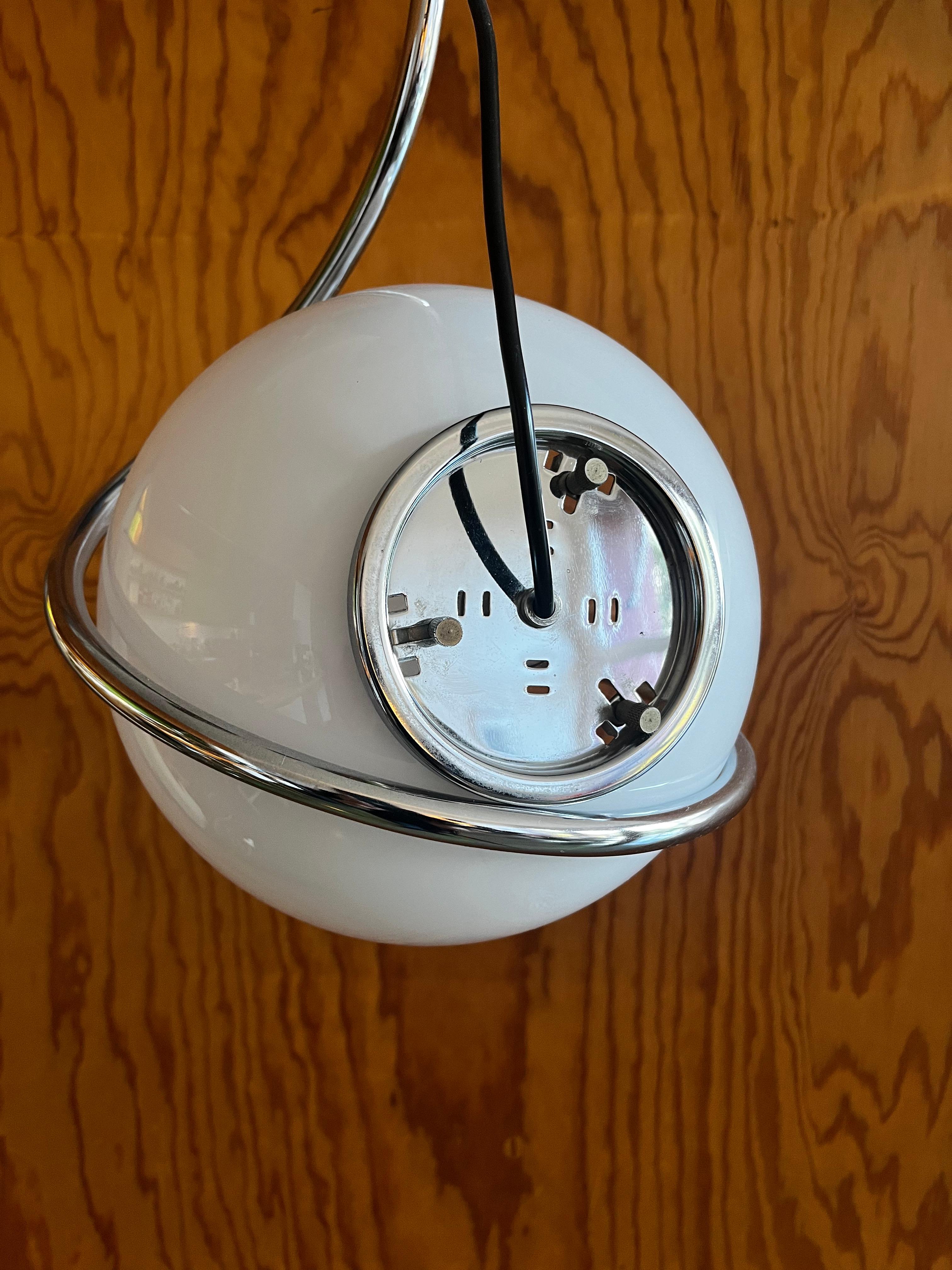 Moderne Lampe à suspension moderne italienne conçue pour Targetti Sankey - 1970 en vente