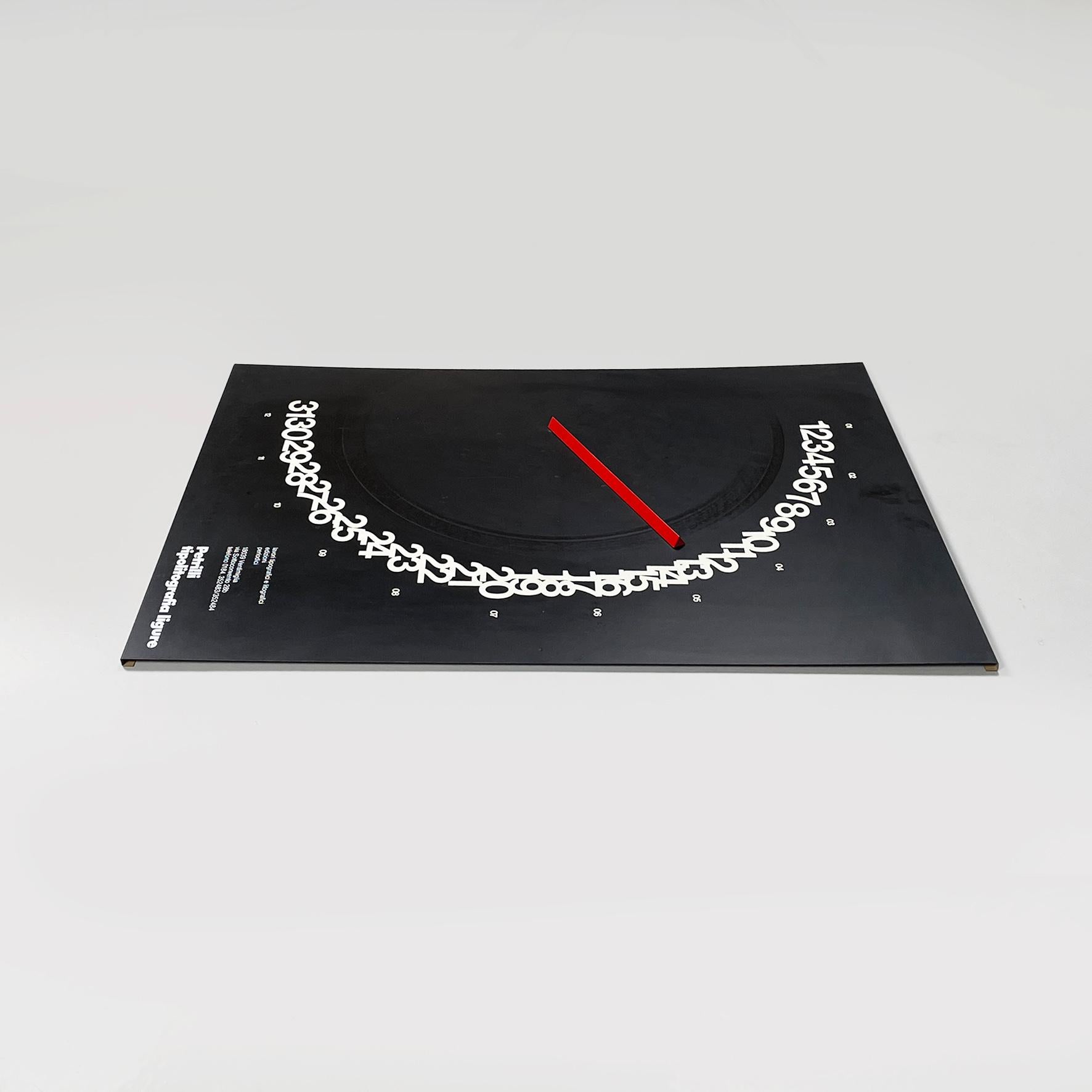 Italian modern perpetual Meridiana calendar Giulio Confalonieri Studio Nava 1978 8