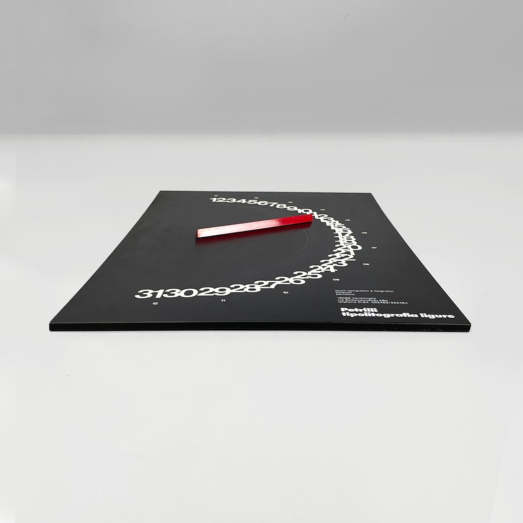 Italian modern perpetual Meridiana calendar Giulio Confalonieri Studio Nava 1978 10