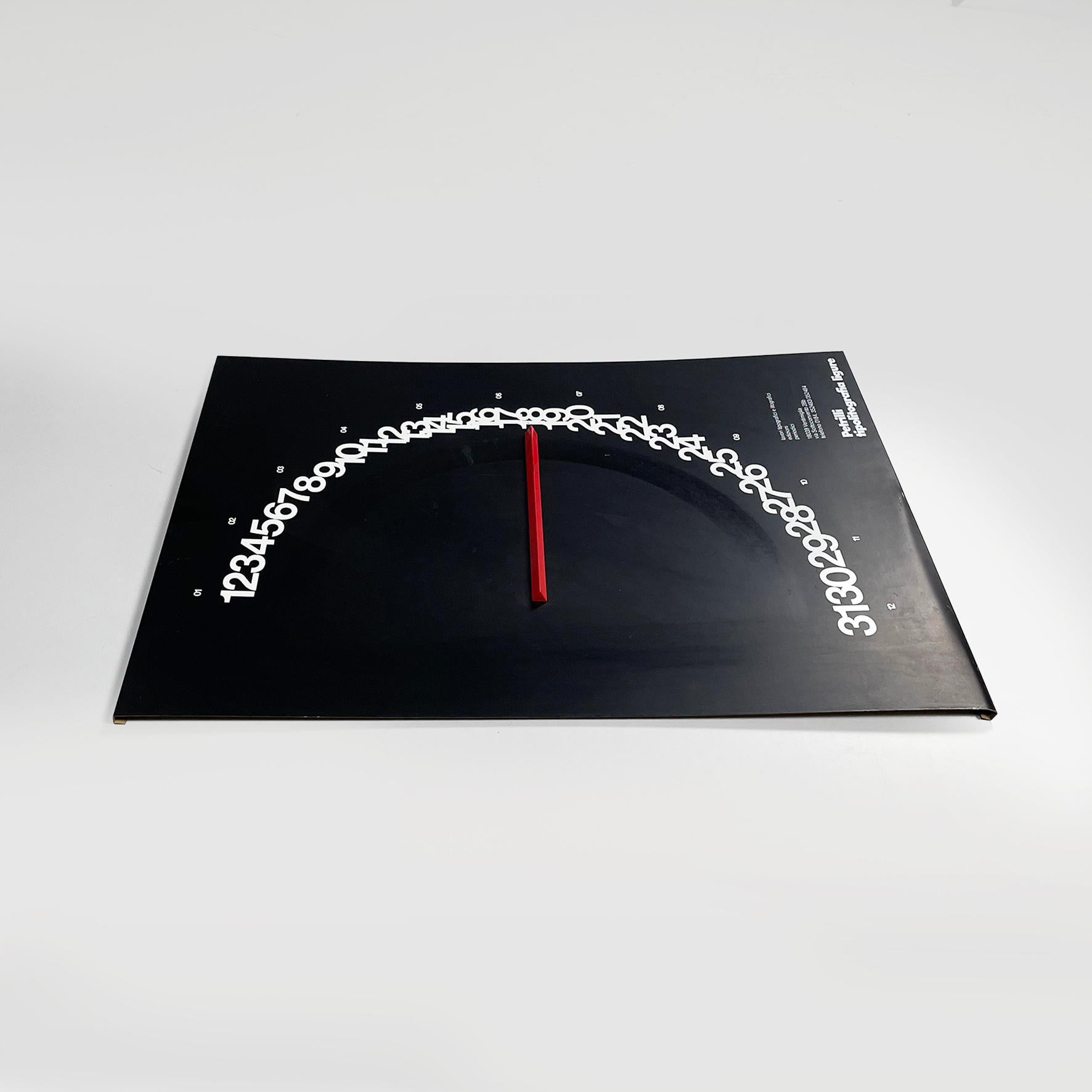 Calendario perpetuo moderno italiano Meridiana Giulio Confalonieri Studio Nava 1978 en venta 12