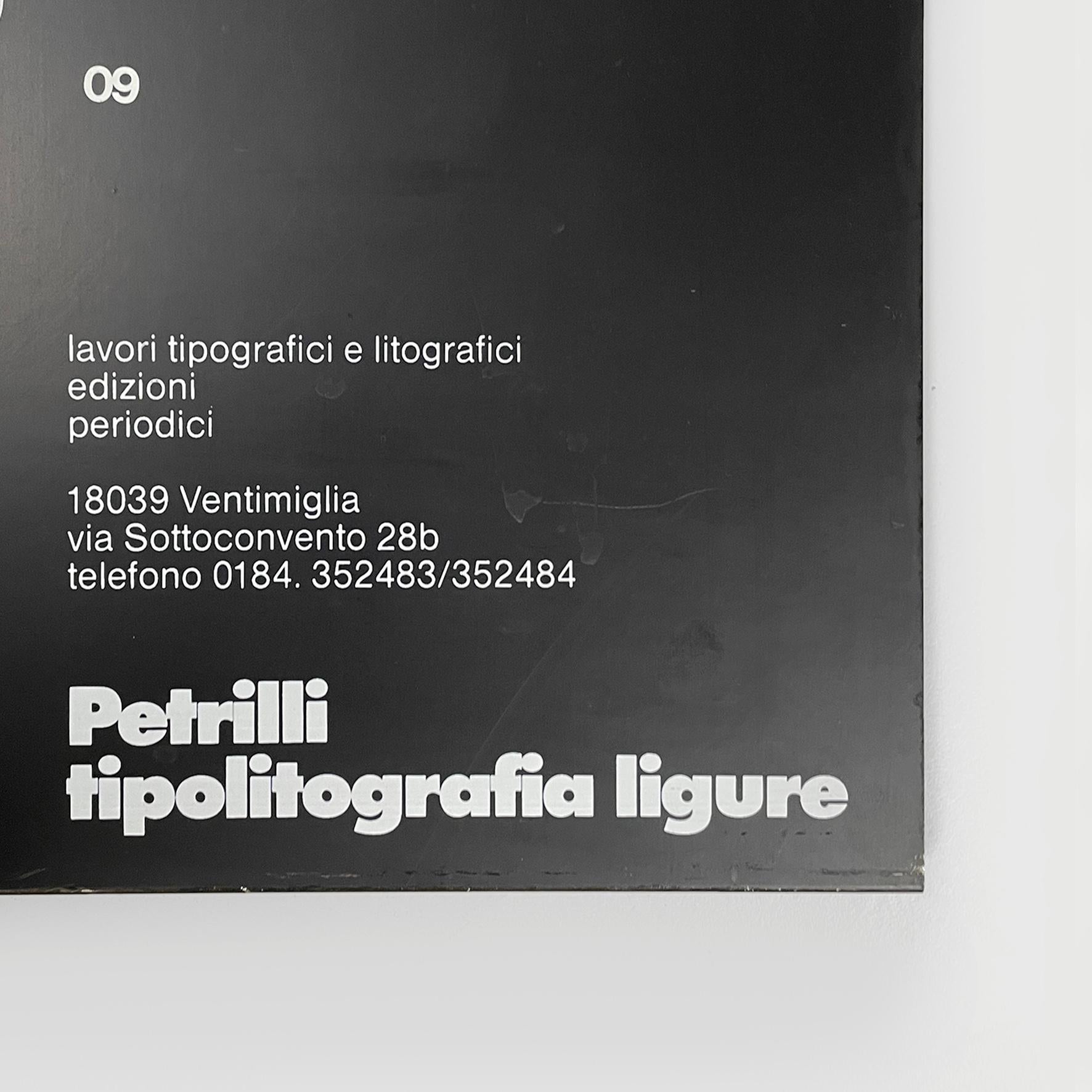 Calendario perpetuo moderno italiano Meridiana Giulio Confalonieri Studio Nava 1978 Metal en venta