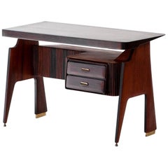 Vintage Italian Modern Petite Writing Desk by Vittorio Dassi, 1950s