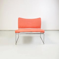 Italian Modern Pink Armchair Mod, Saghi by Kazuhide Takahama for Gavina, 1970s