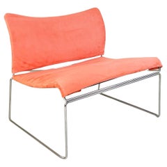 Fauteuil rose moderne italien, Saghi par Kazuhide Takahama pour Gavina, 1970