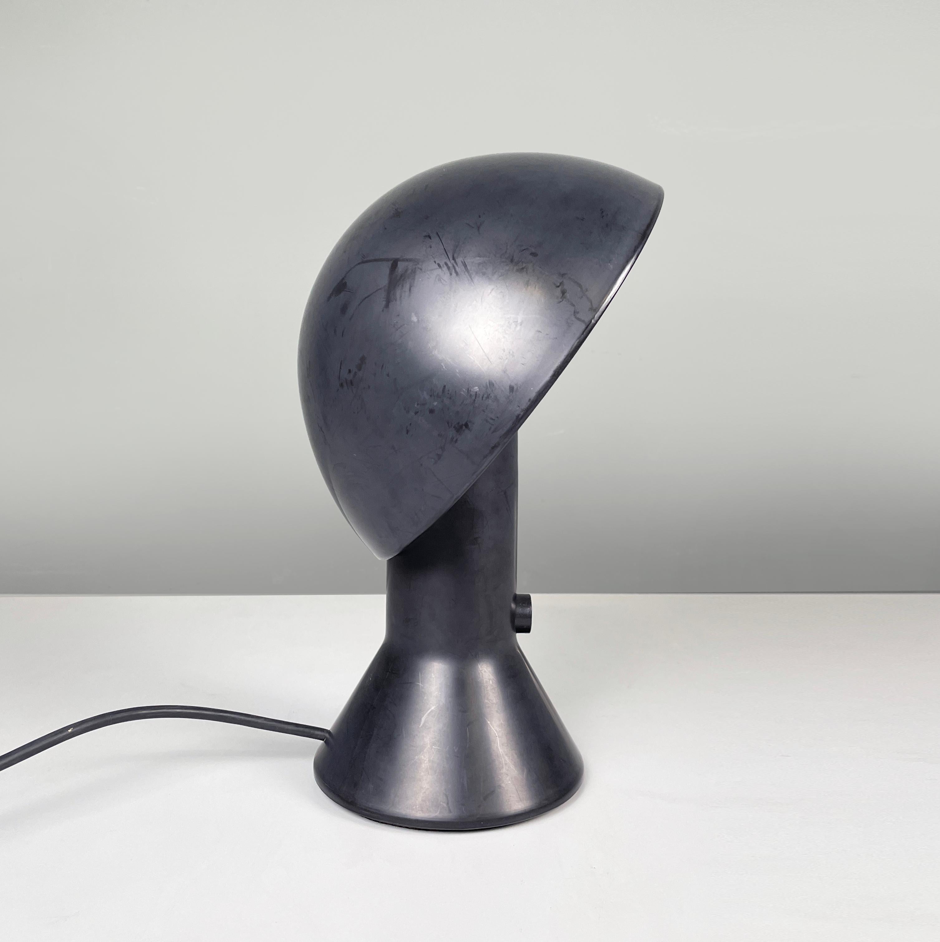 Italian modern Plastic adjustable table lamp Elmetto by Martinelli Luce, 1980s In Fair Condition In MIlano, IT